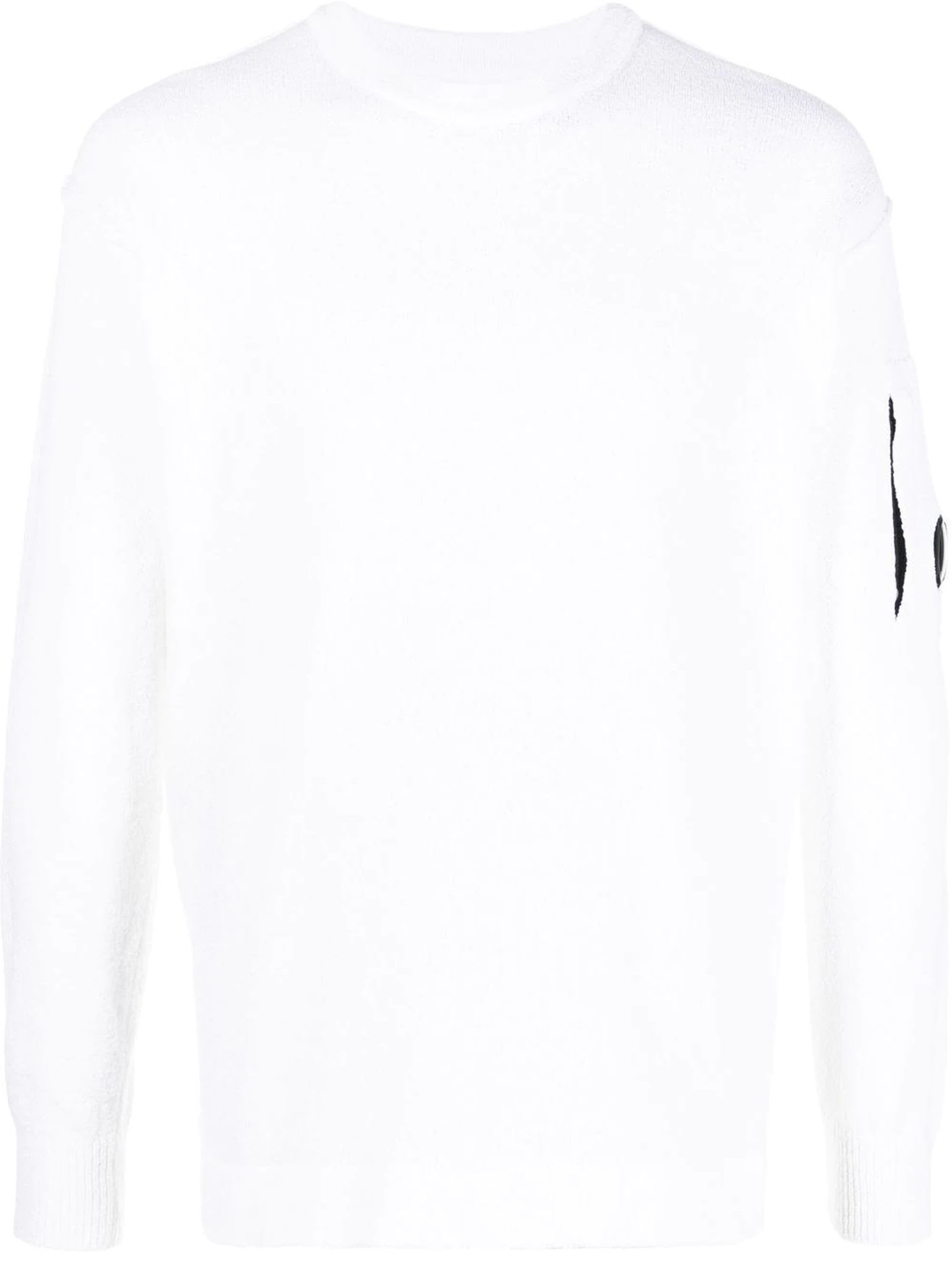 C.P. Company White Cotton Blend Sweatshirt