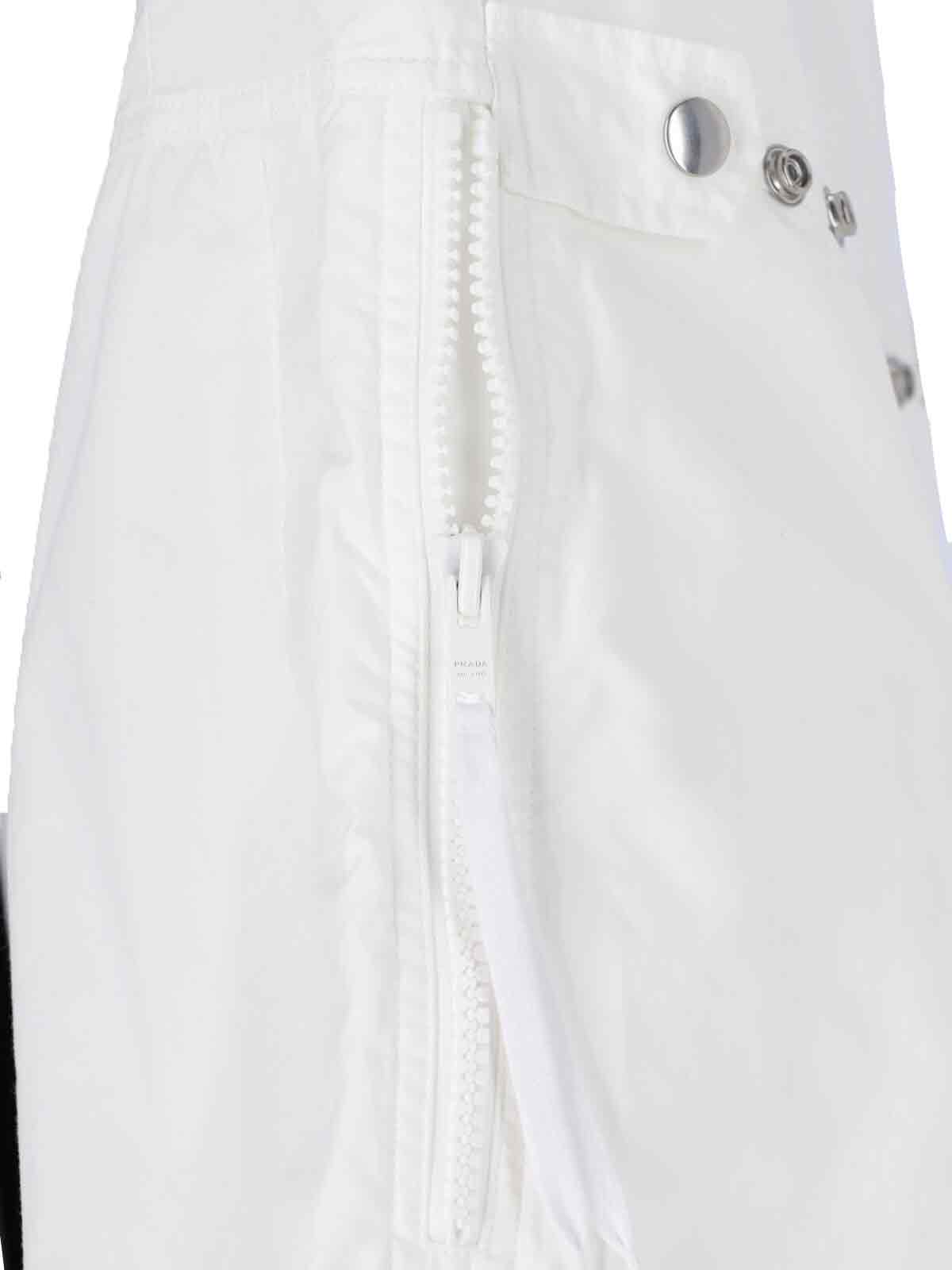Prada Tuta In Cotone Bianco Uomo In White