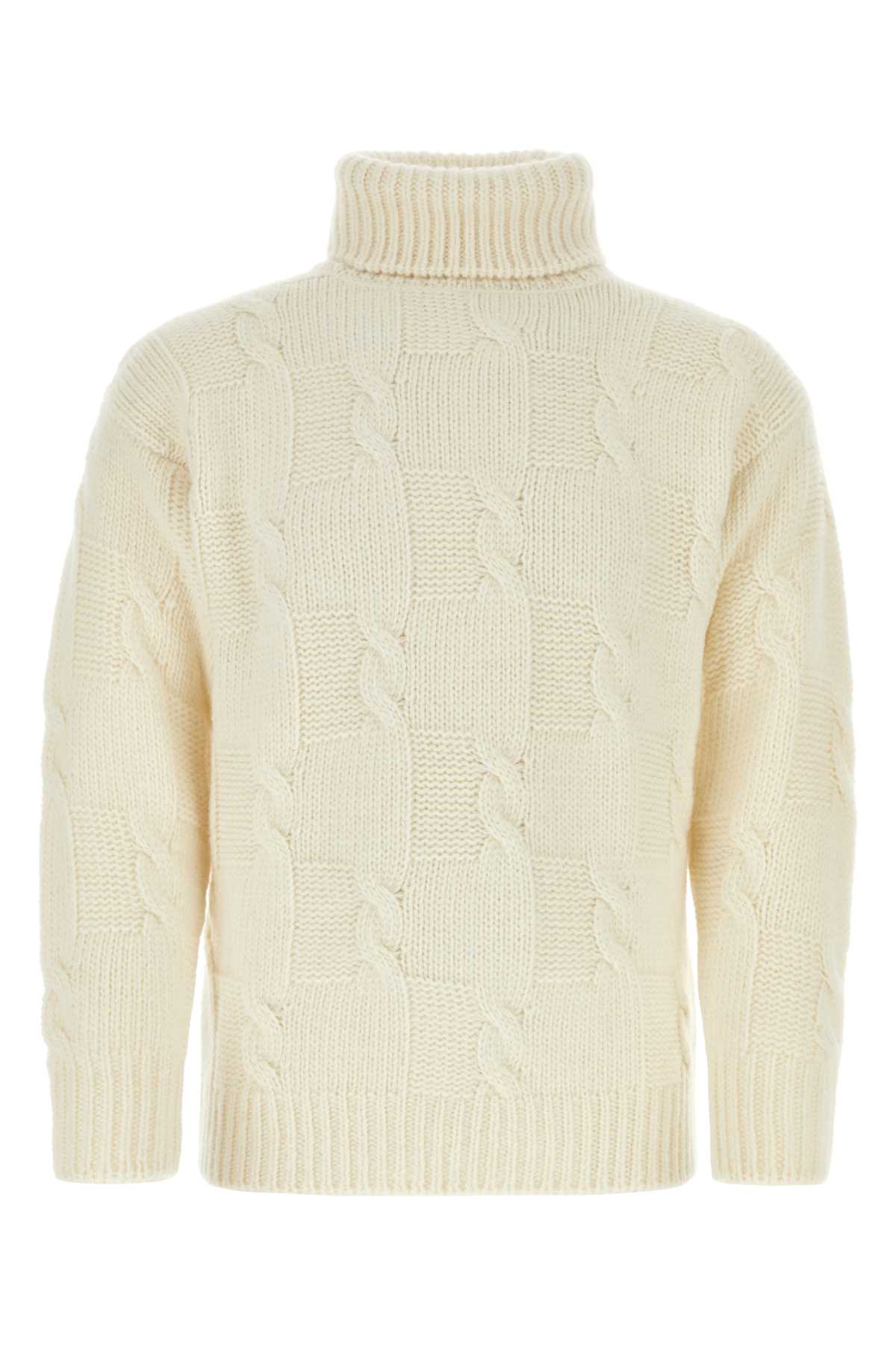 Ivory Wool Blend Sweater