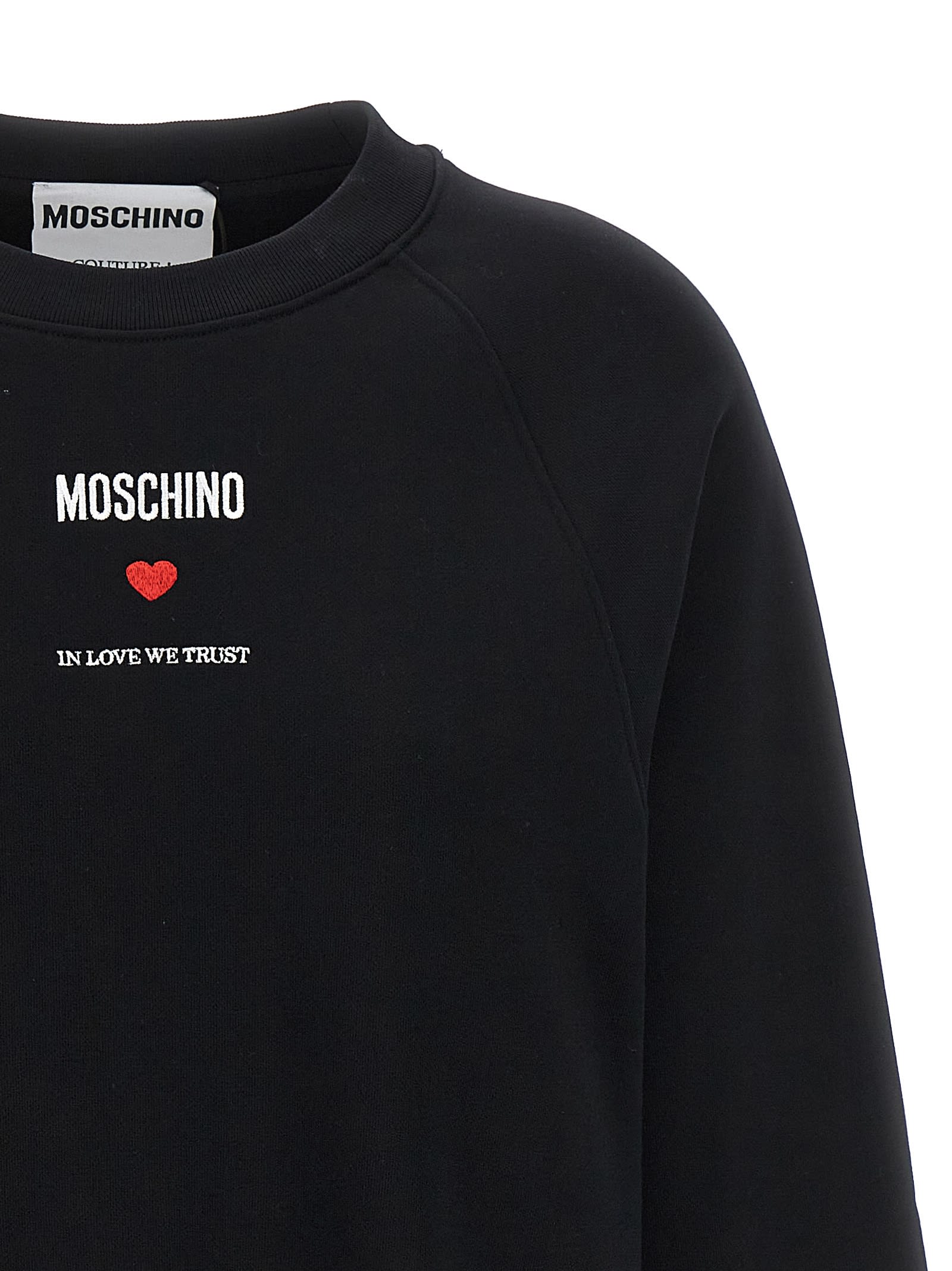 Shop Moschino In Love We Trust Sweatshirt