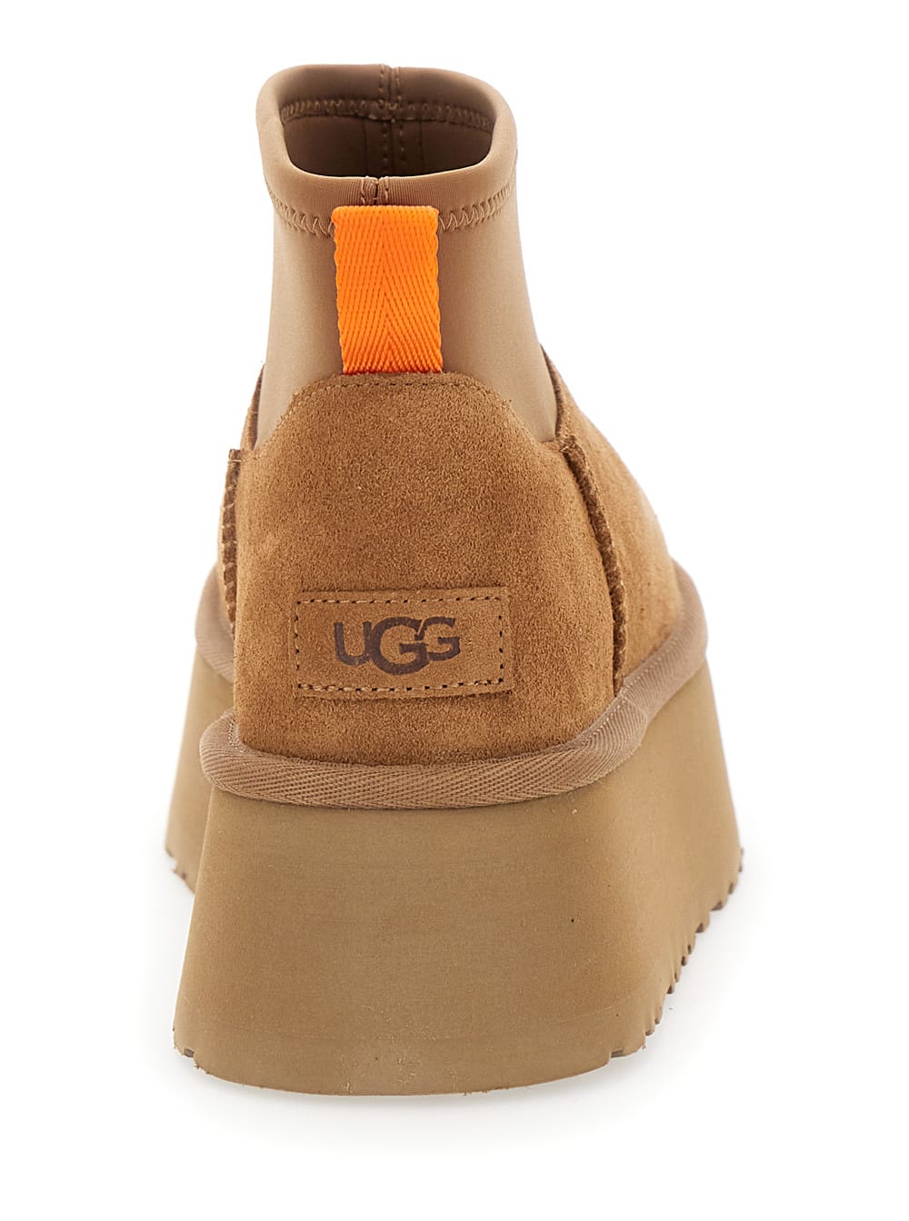Ugg Mini Puffer Platform Ankle Boot In Beige