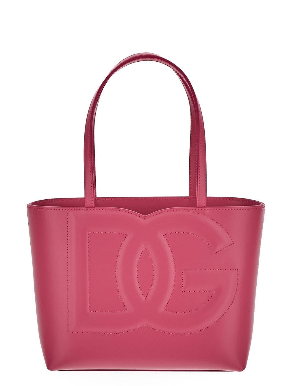 Dolce&Gabbana Women's DG Logo Leather Tote - Glicine One-Size