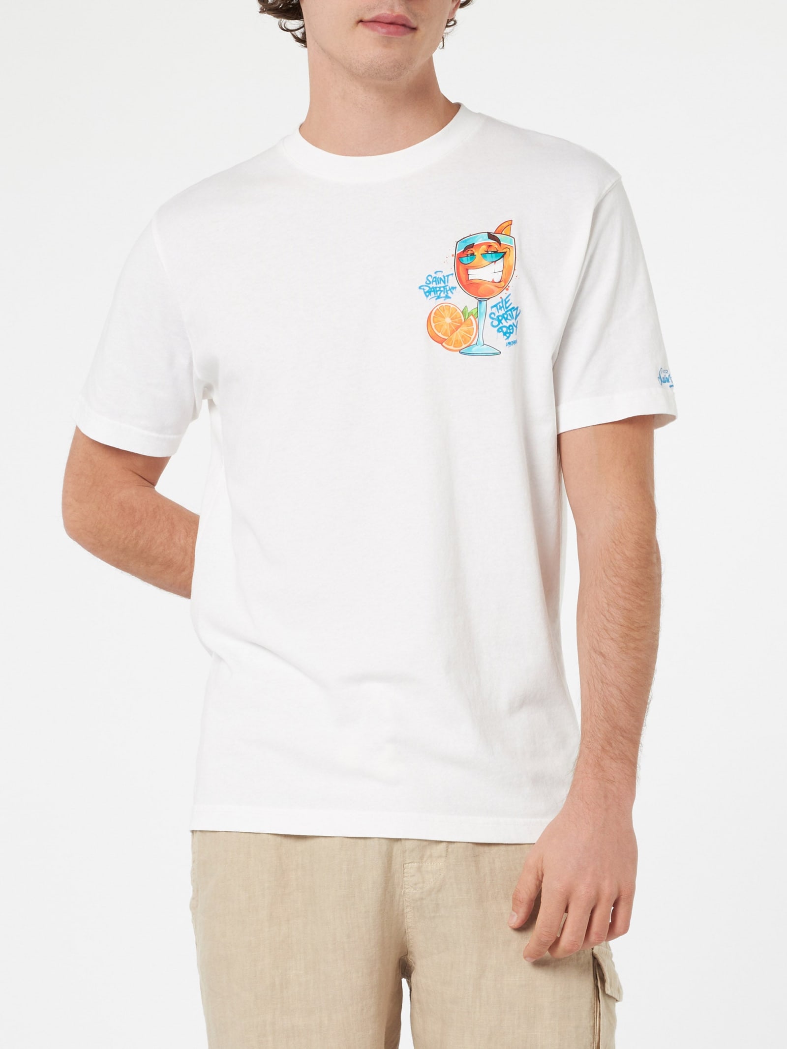 Mc2 Saint Barth Cotton Classic T-shirt Clothing In White