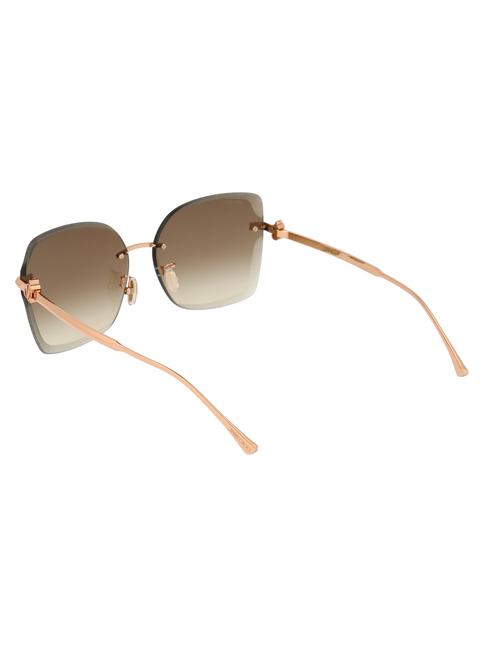 Shop Jimmy Choo Corin/g/s Sunglasses In Ddbha Gold Copper