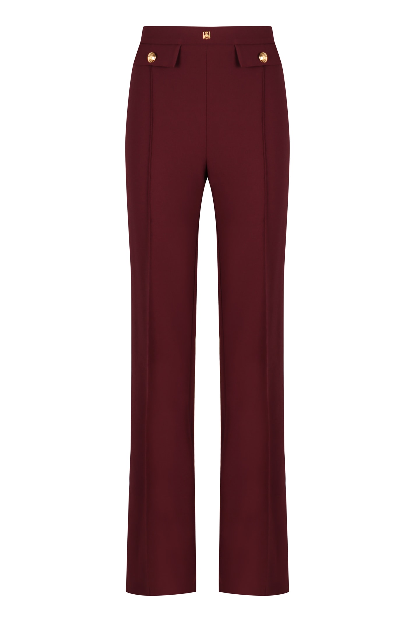 Crepe Wide-leg Trousers