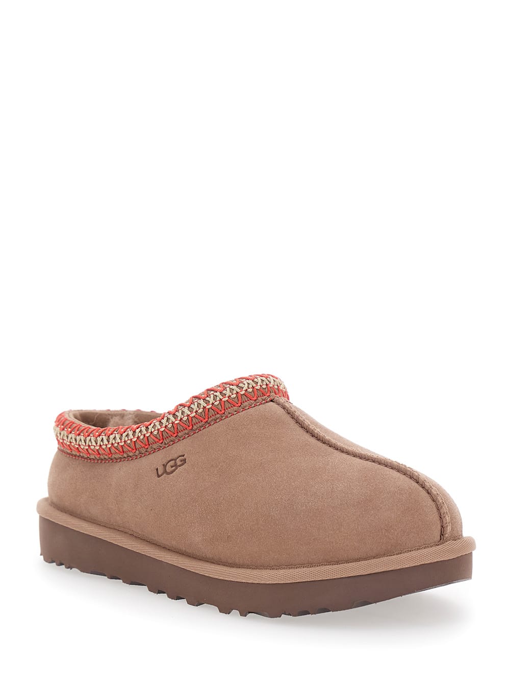 Ugg Tasman Ii Braided-trim Sheepskin Slippers In Brown