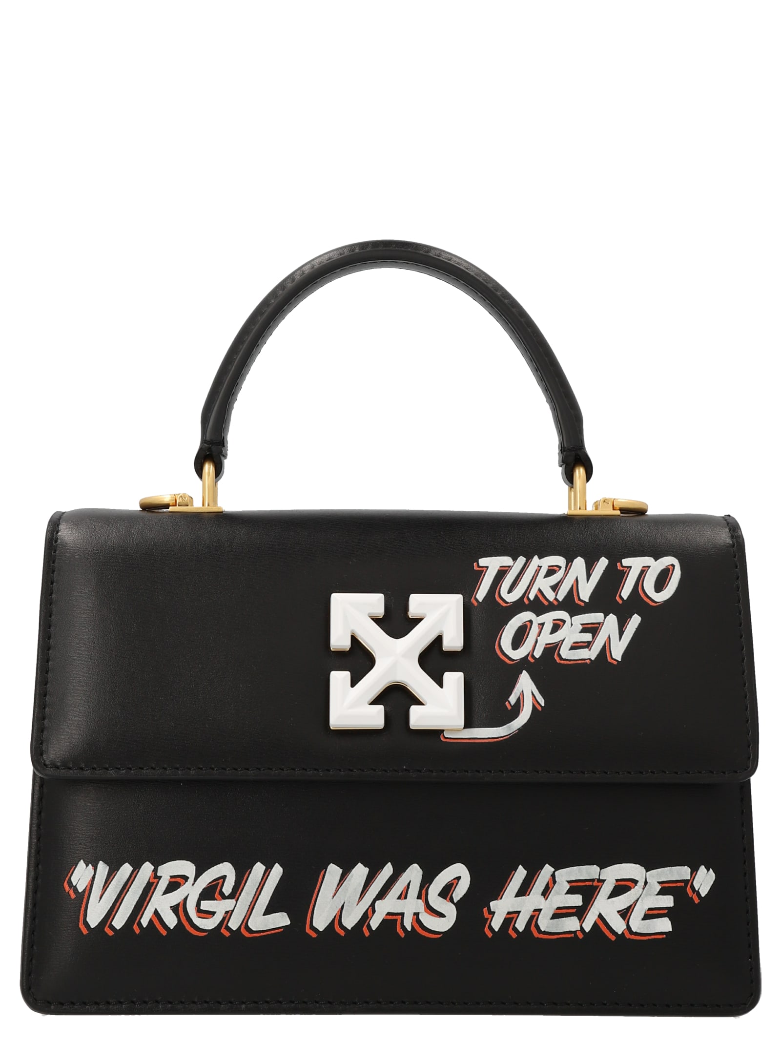 off white virgil abloh handbag virgil was here jitney 1.4 black sold out