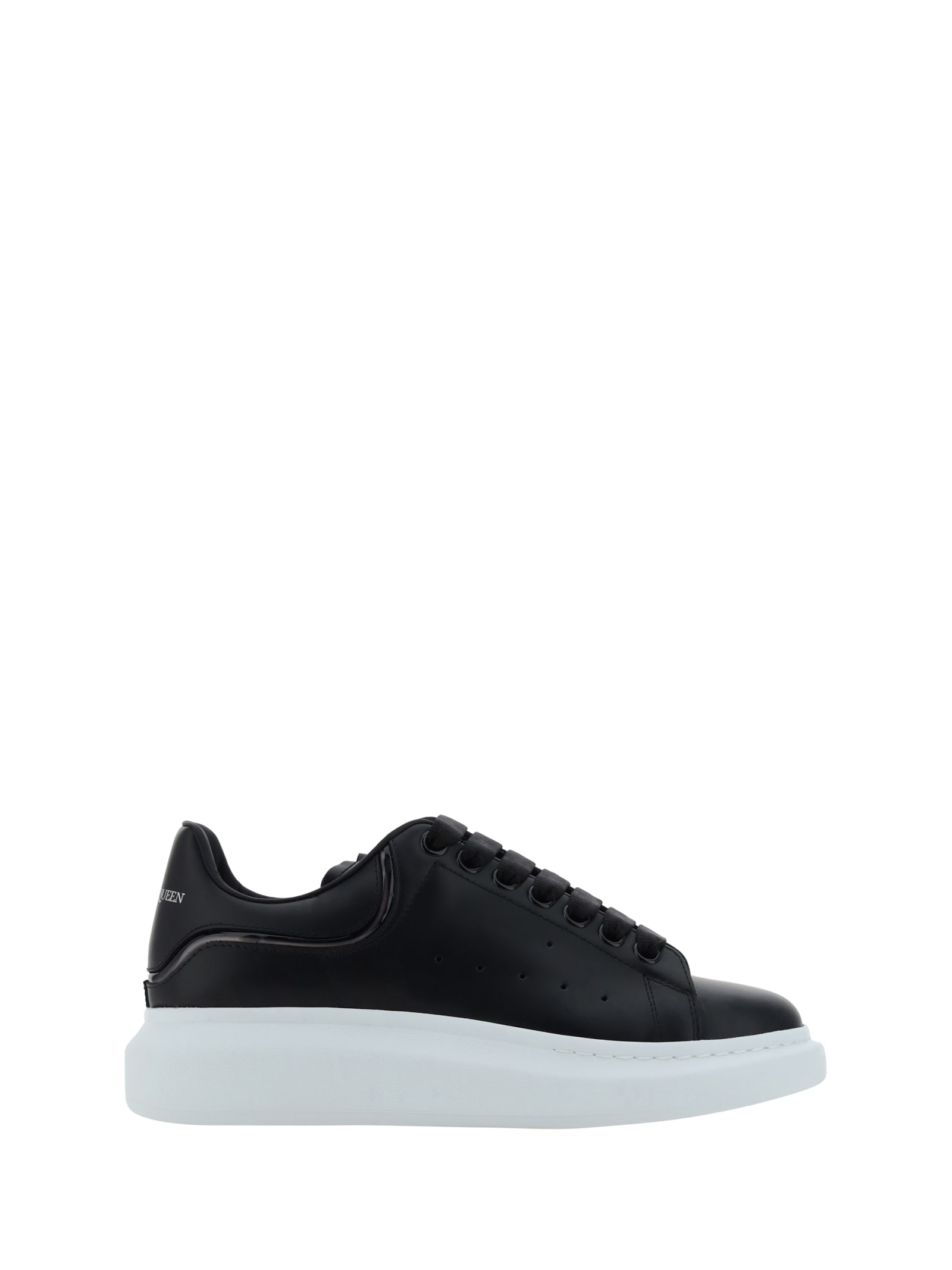 Alexander McQueen Low Top Sneakers With Oversized Platform And Logo In Leather