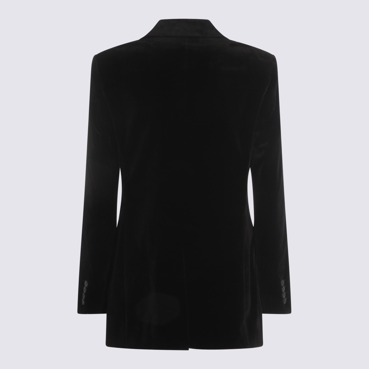 Max Mara Black Cotton Orario Blazer In Black