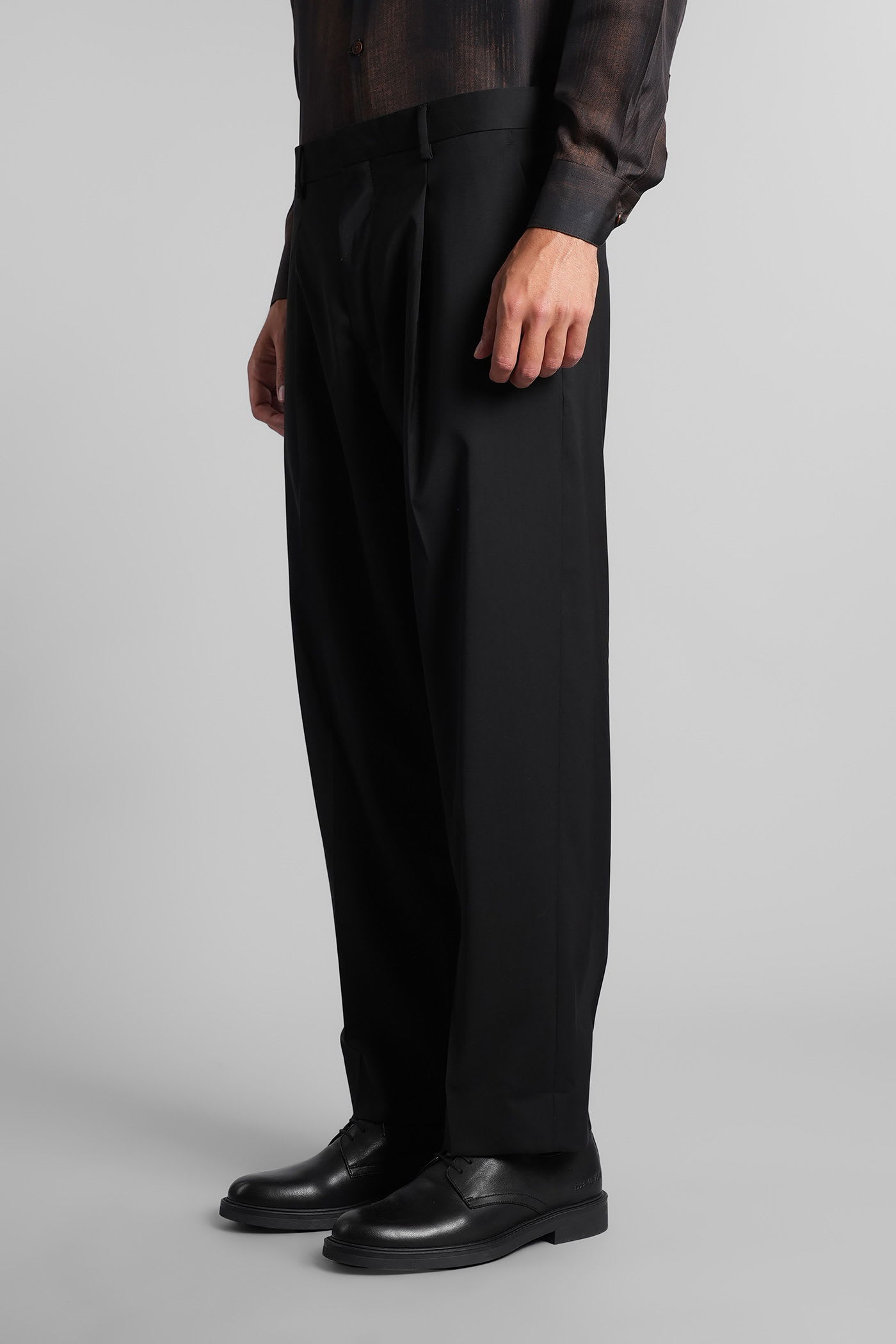 Costumein Vincent Pants In Black Wool In Black