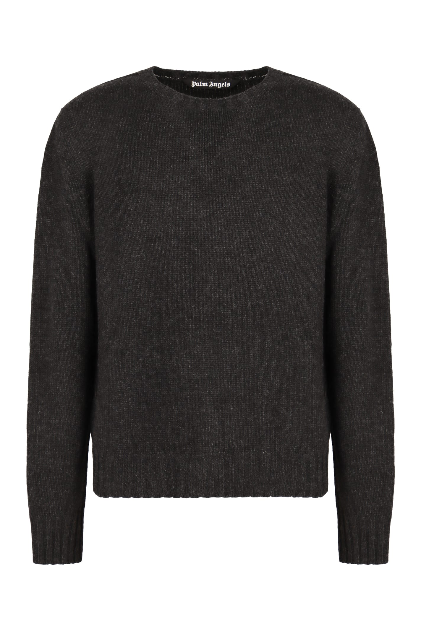 Shop Palm Angels Wool Blend Pullover In Grey