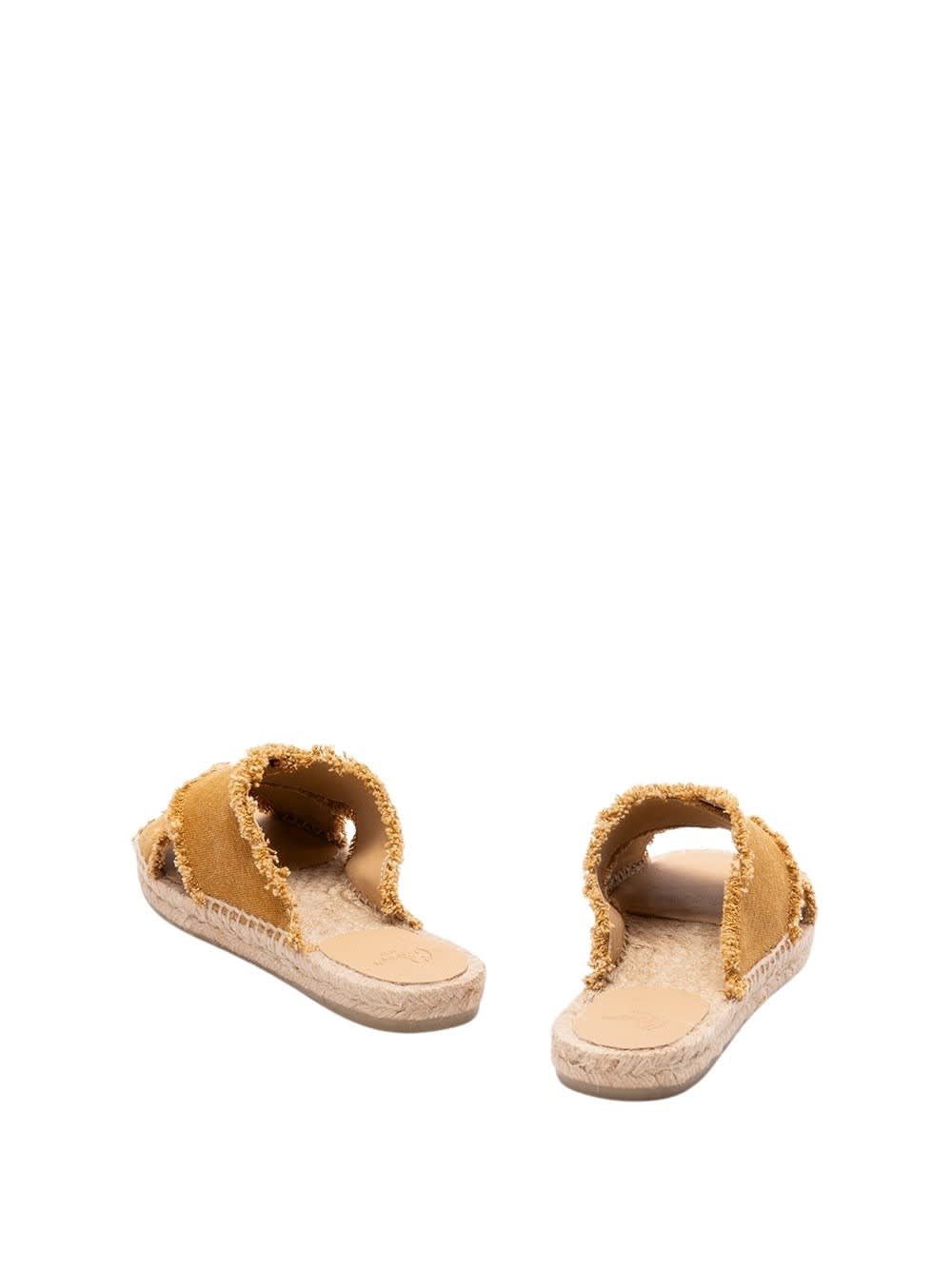 Castaã±er Palmera Sandals In Amber
