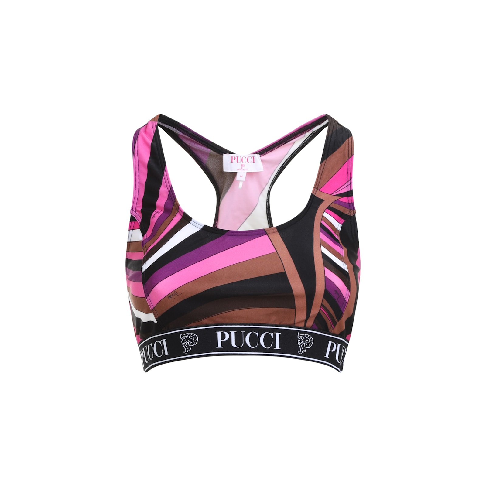 Shop Pucci Ss Top In Fuxia Marrone