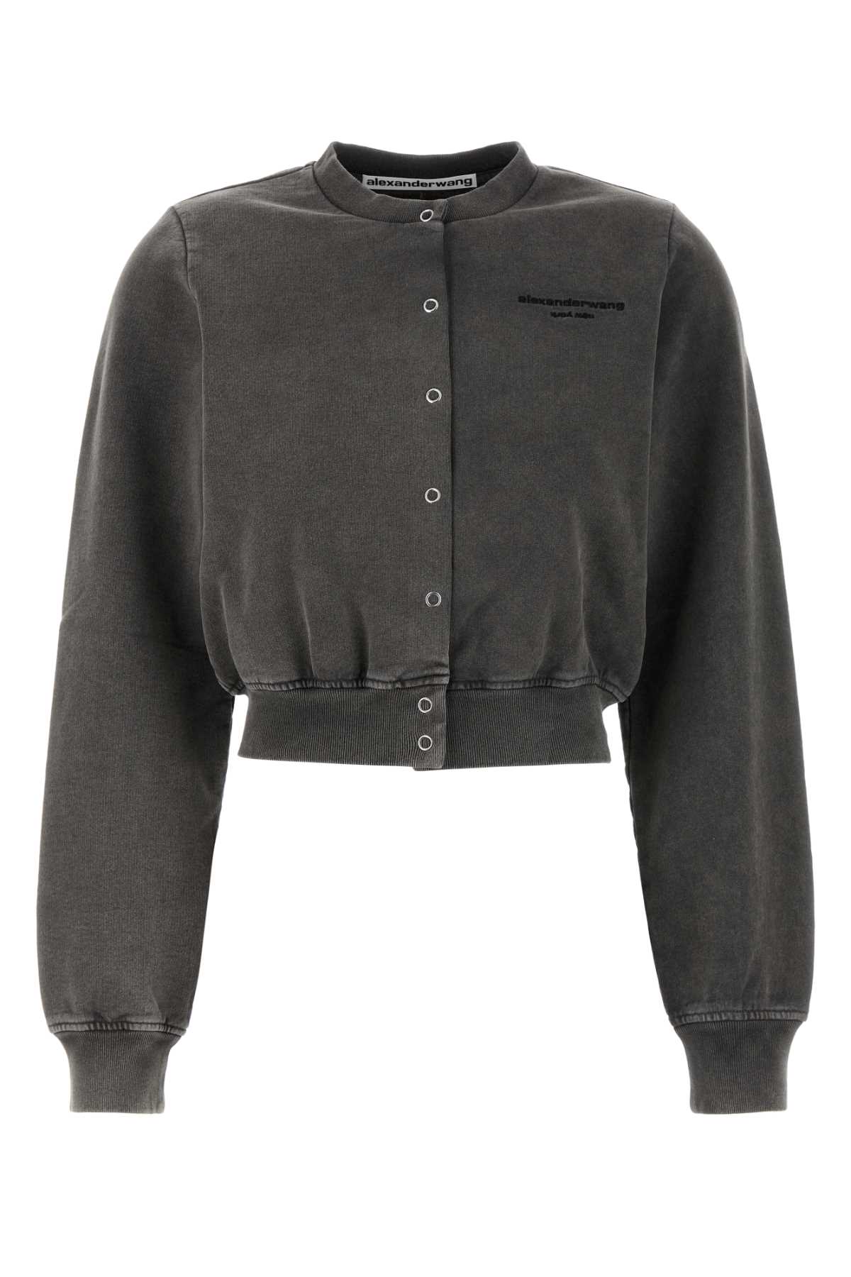 Charcoal Cotton Cardigan
