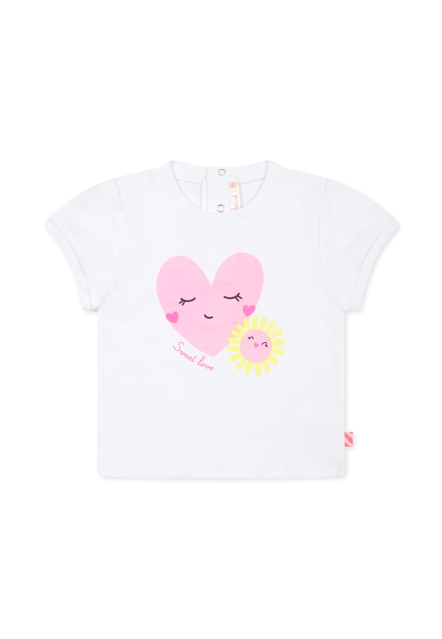 Billieblush Pink Suit For Baby Girl With Flower In Pink