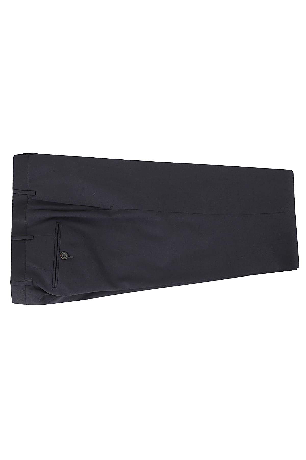 Corneliani Single-breasted Wool Twill Suit With Front Pockets In Blu