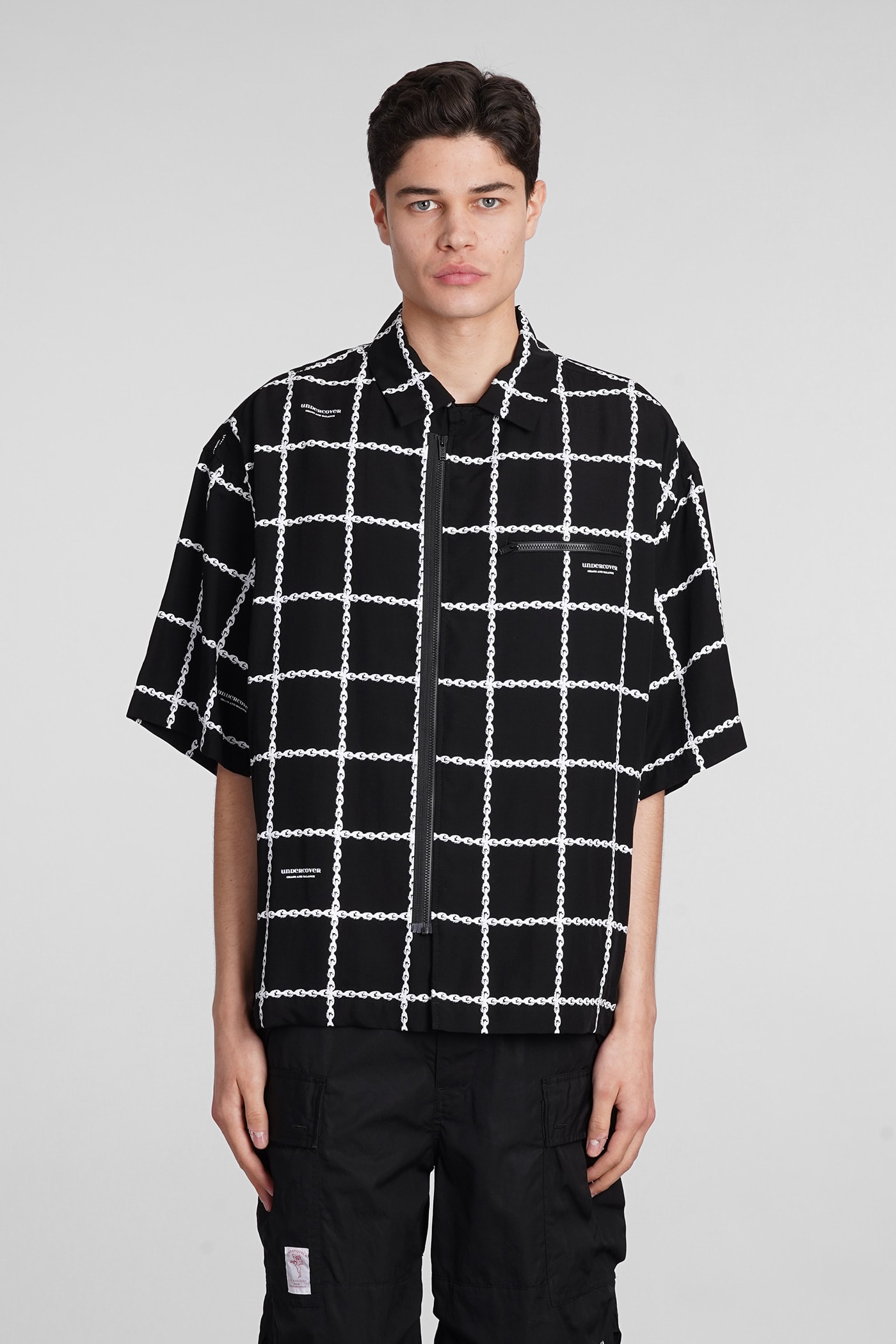 Shop Undercover Shirt In Black Rayon