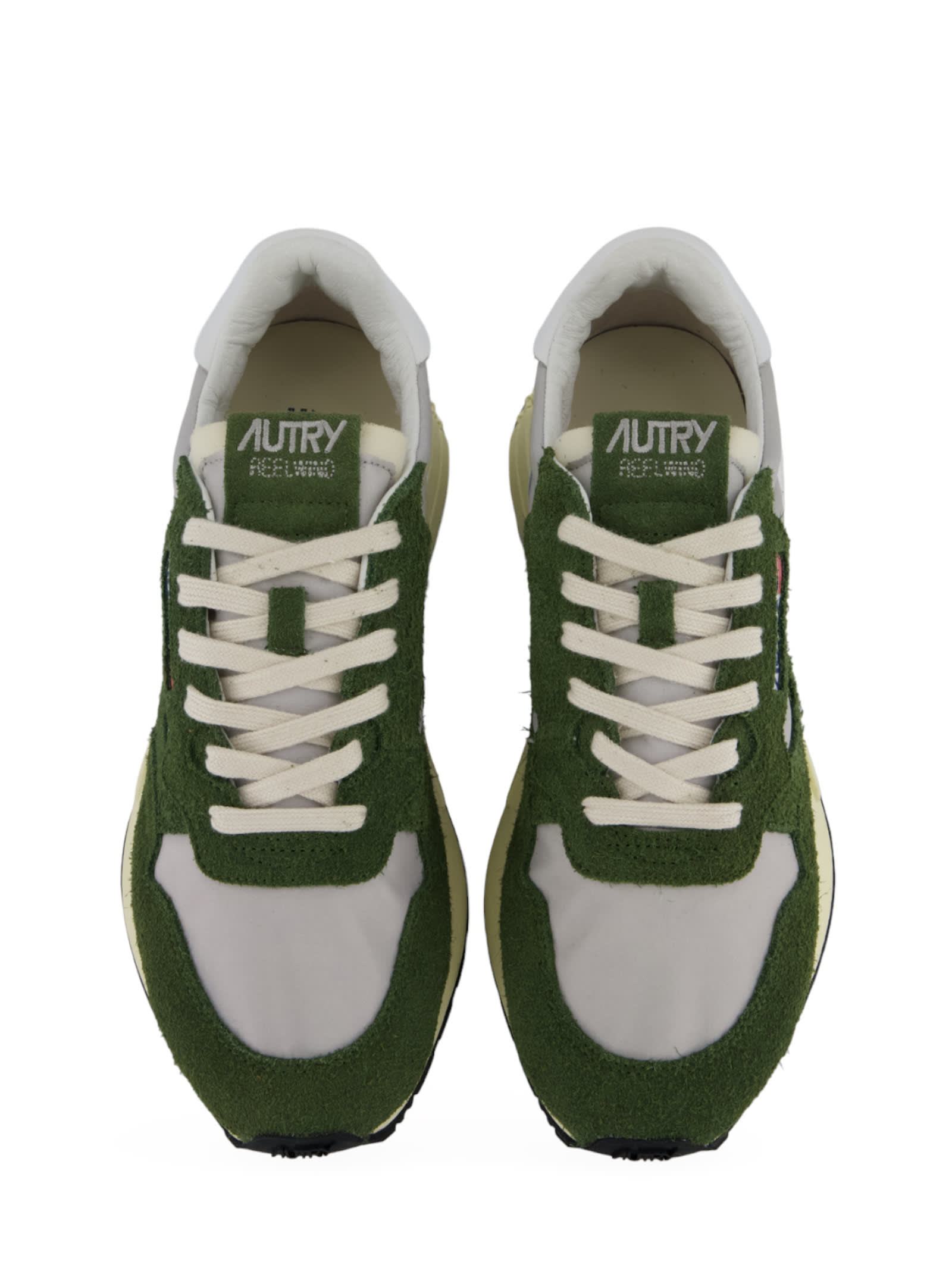 Shop Autry Reelwind Low Sneakers In Green