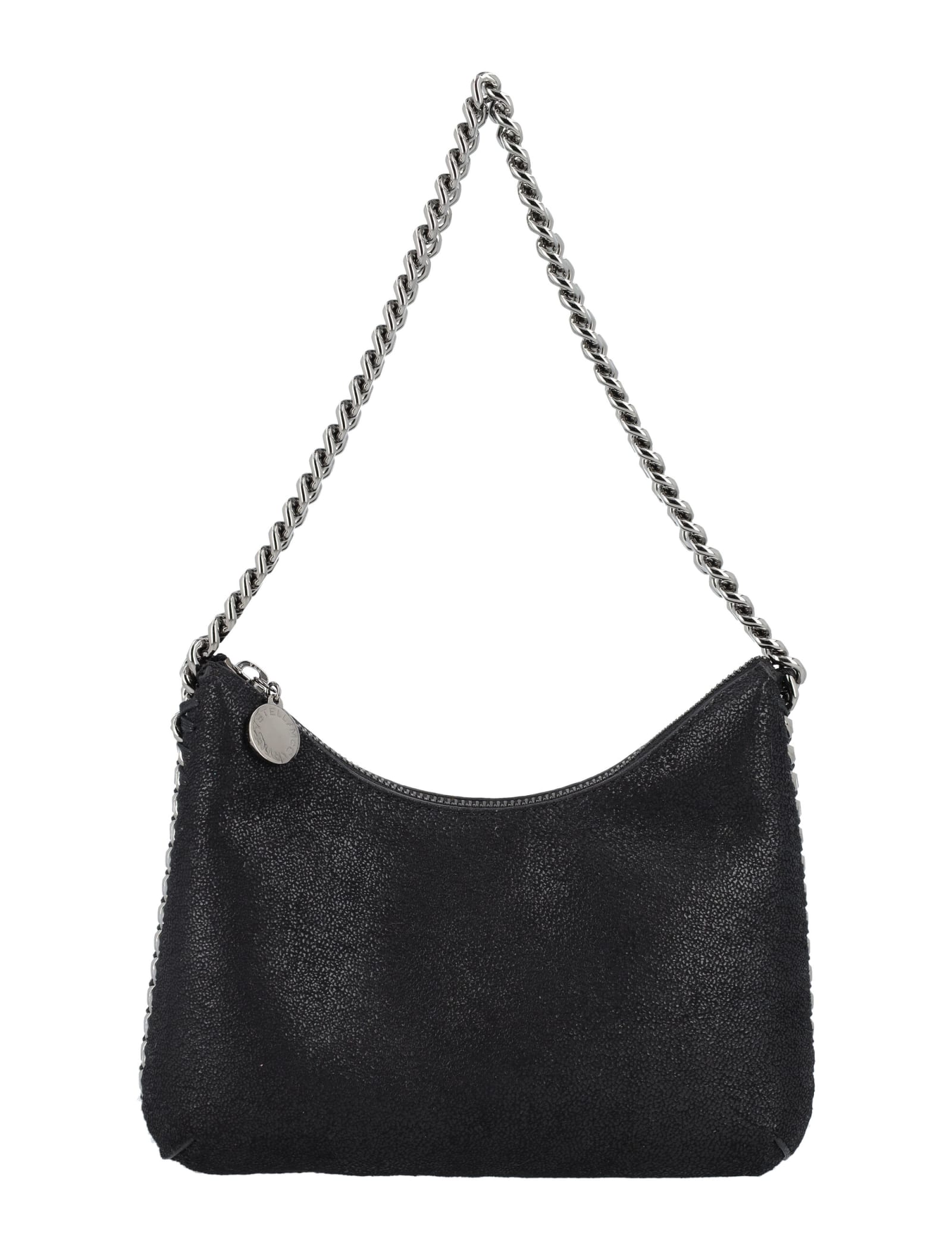 Falabella Zipped Mini Shoulder Bag In Black