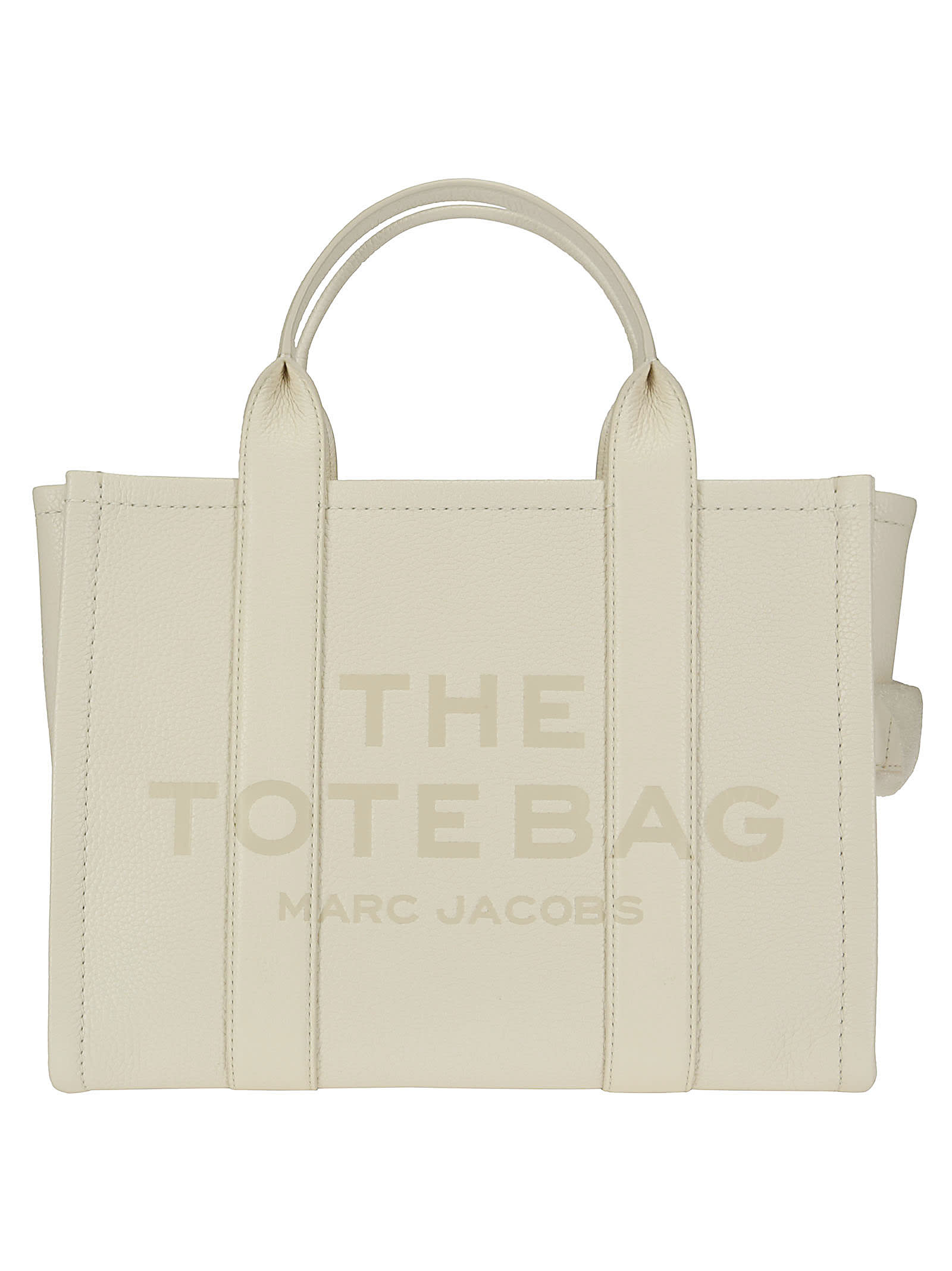 Shop Marc Jacobs The Medium Tote In Cotton/silver