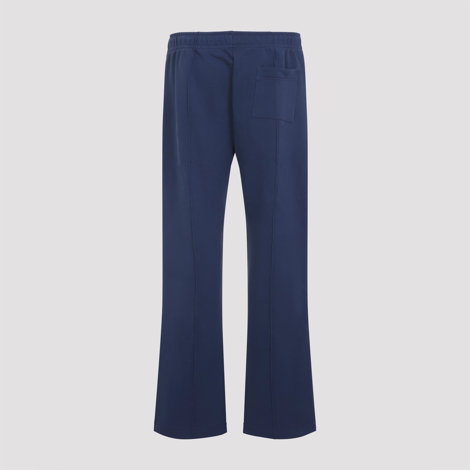 Casablanca Patch Open-hem Track Pants In Blue