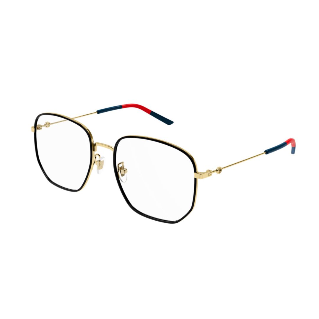 Gucci Gg1197oa003 Gold Gold Transparent In Gold