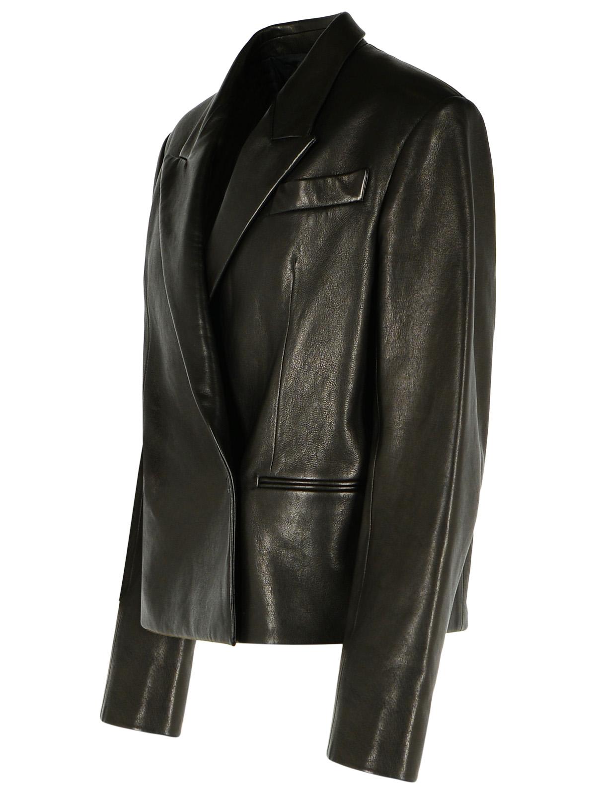 Khaite Tanni Black Leather Jacket In Black