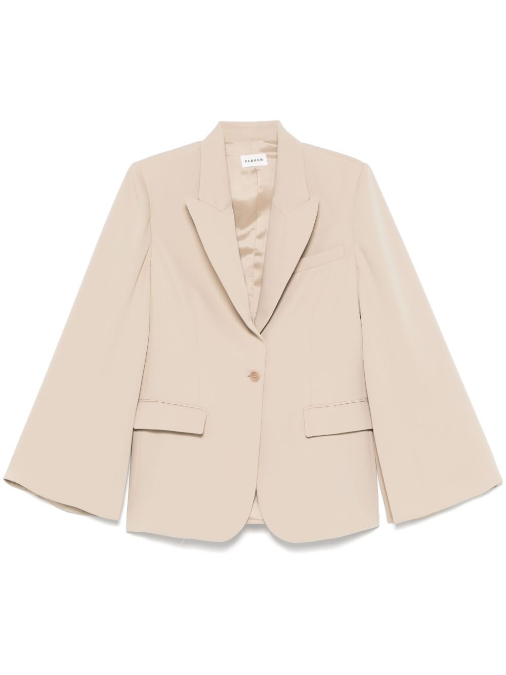 P.a.r.o.s.h Parosh Single-breasted Blazer Jacket In Neutral