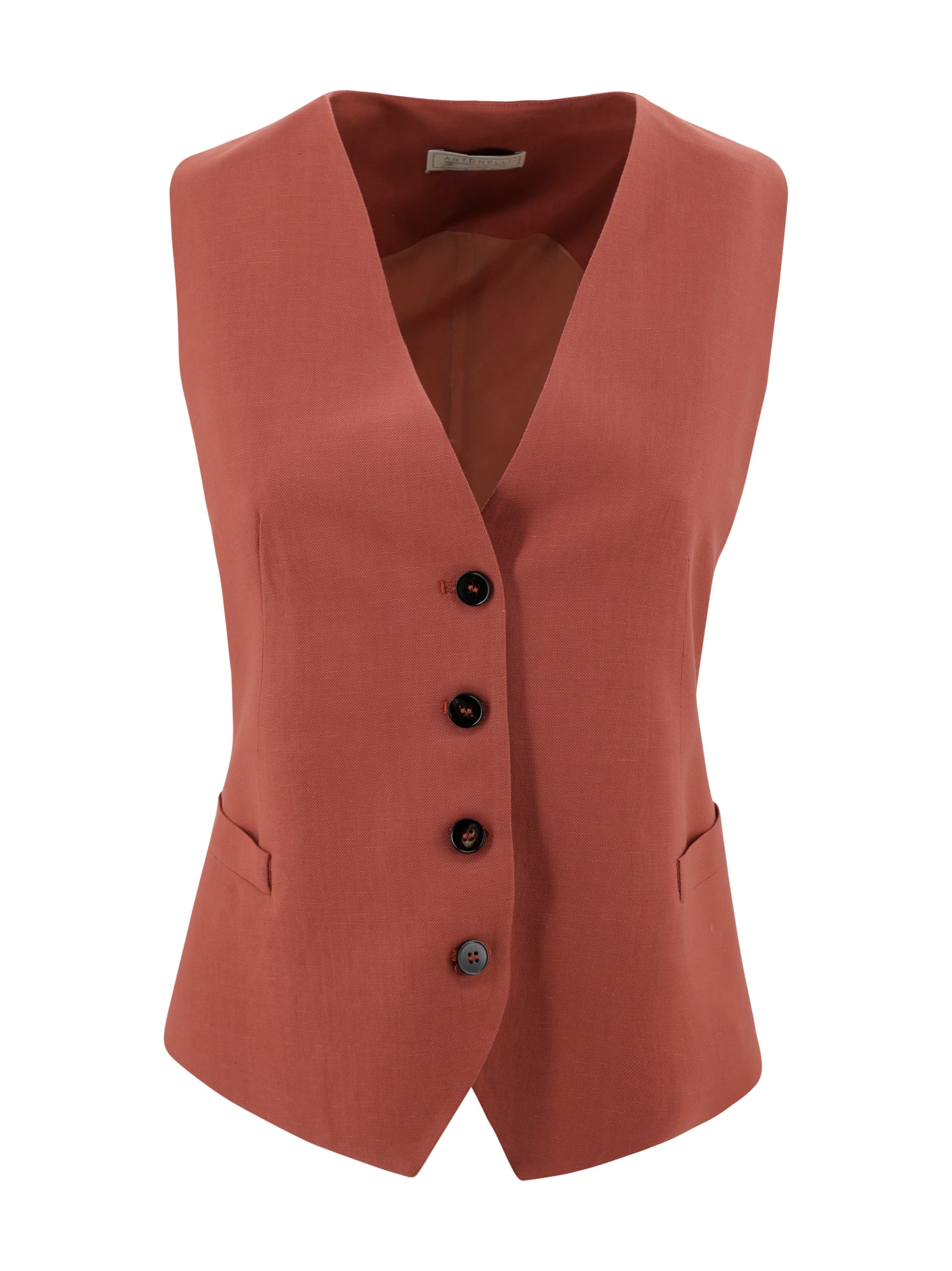 Linen-blend Waistcoat