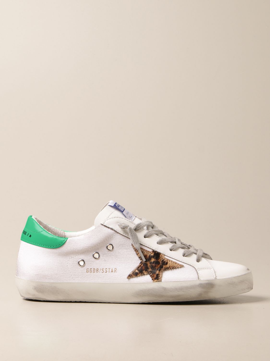 Golden Goose Sneakers Superstar Classic Golden Goose Sneakers In Leather And Canvas