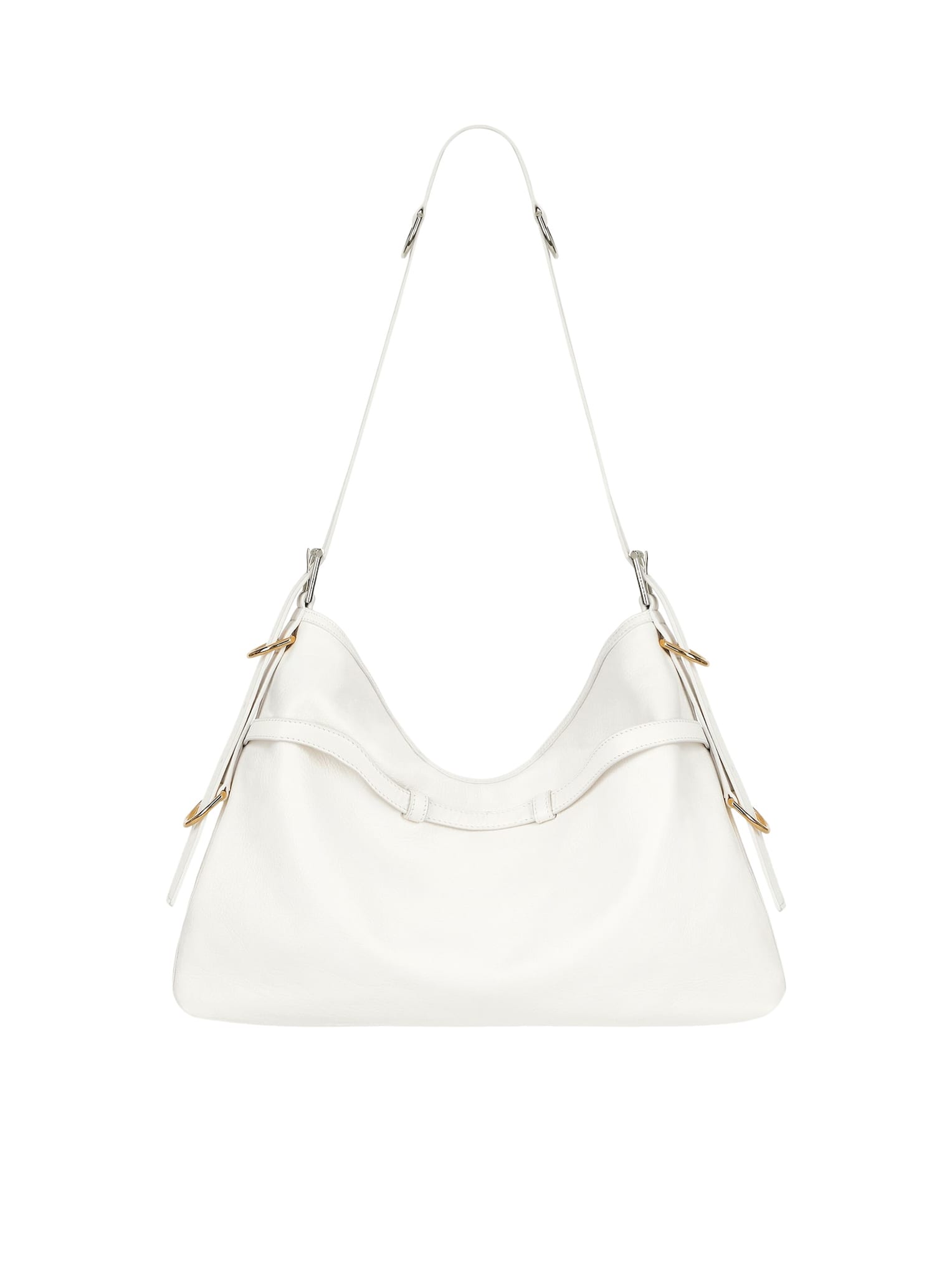 Shop Givenchy Voyou - Medium Bag In Ivory