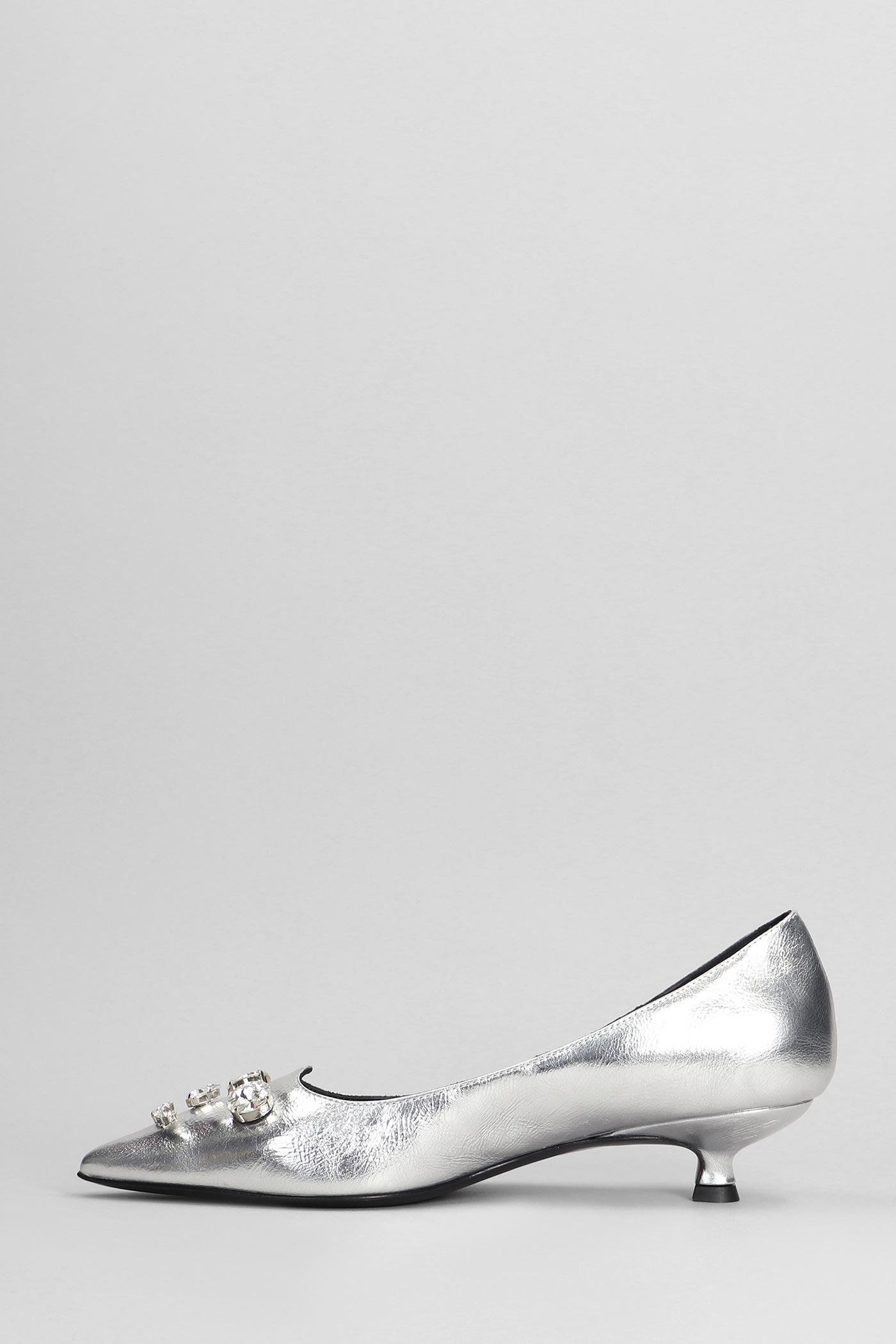 Shop Marc Ellis Pumps In Silver Leather