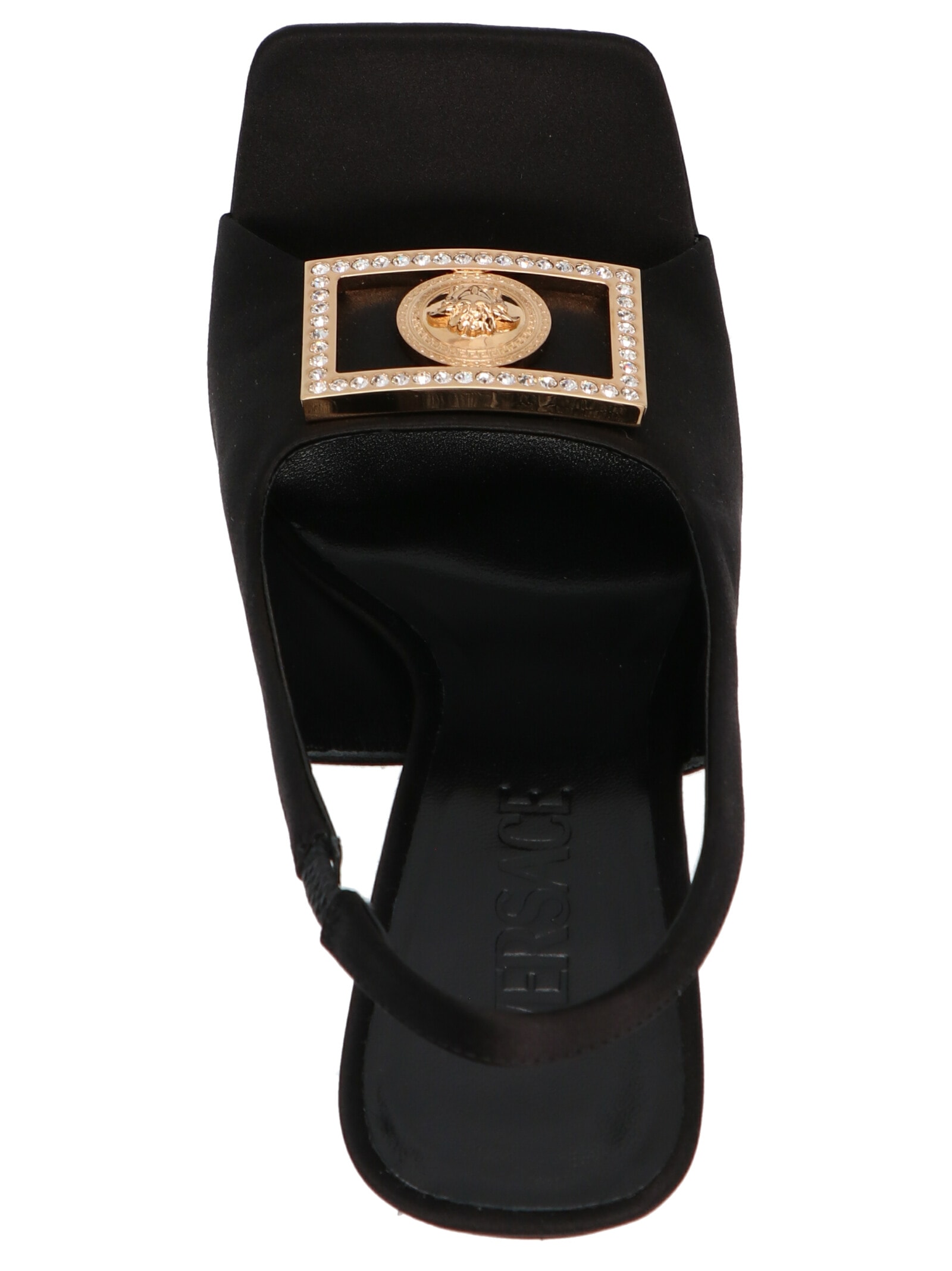 Shop Versace Medusa Sandals In Black