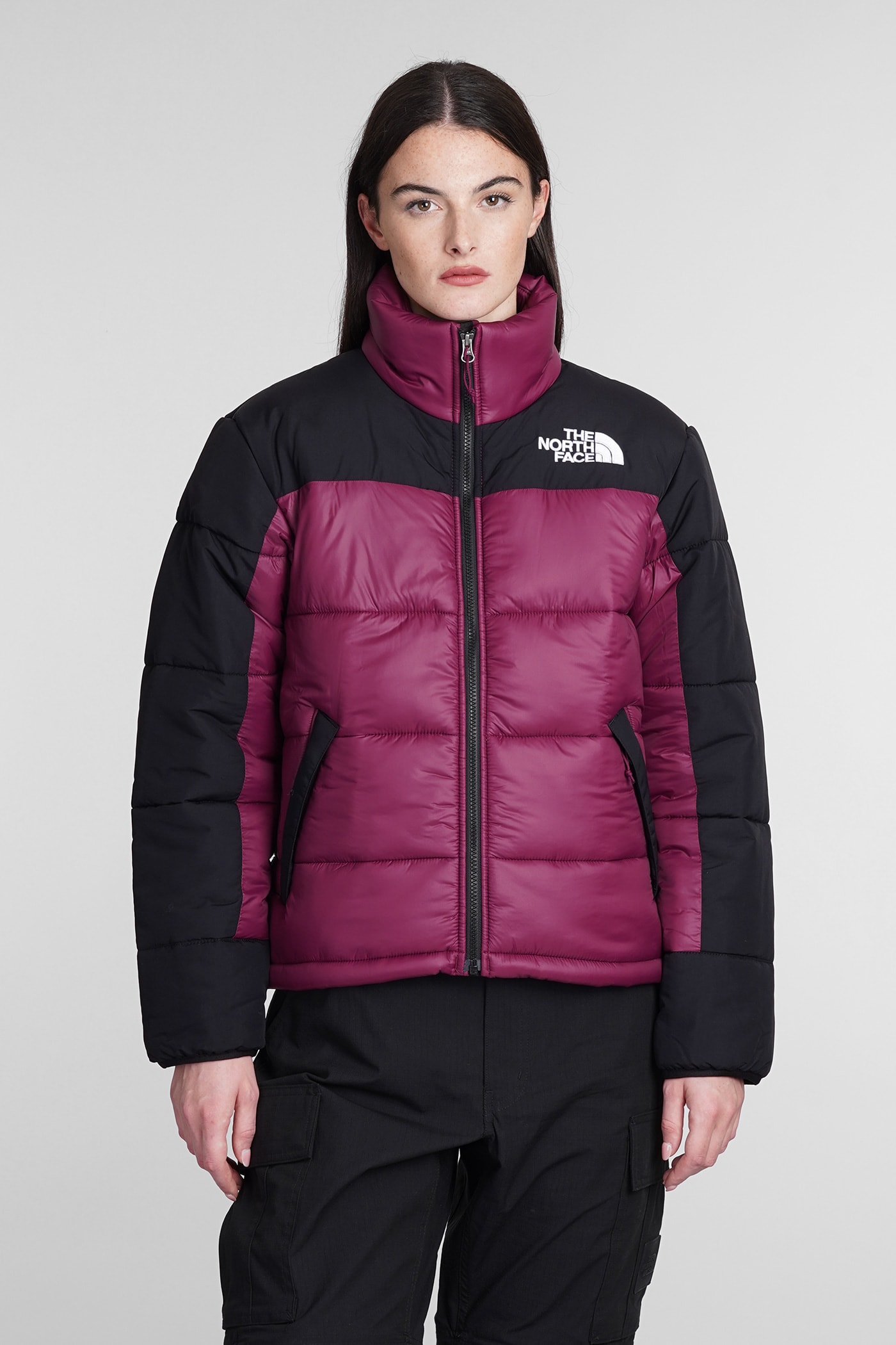 The North Face Puffer In Bordeaux Polyamide