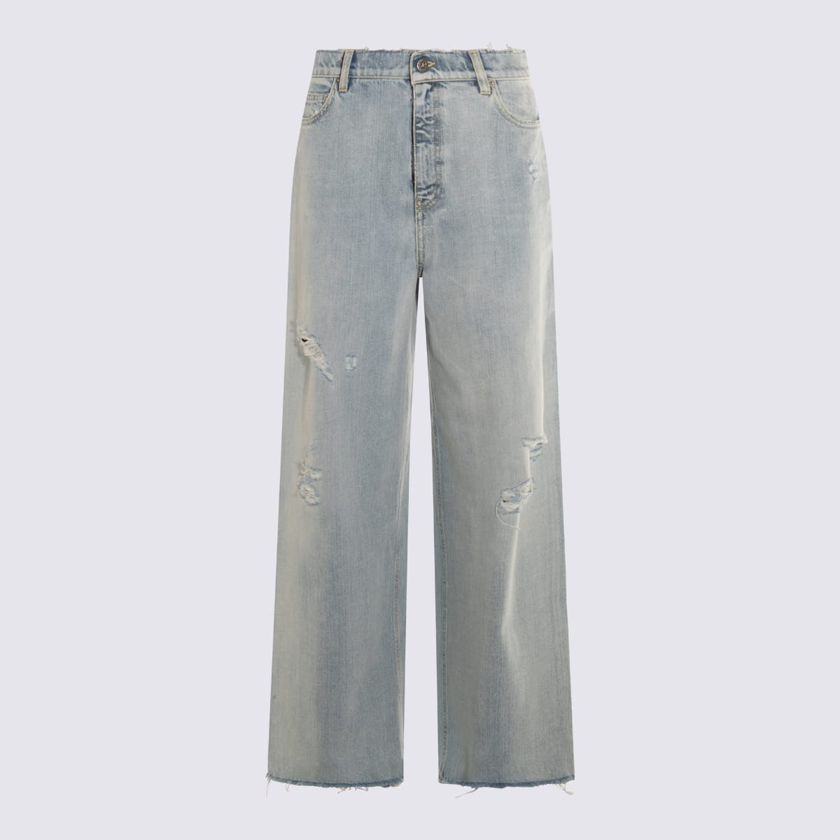 Shop Golden Goose Blue Cotton Denim Jeans