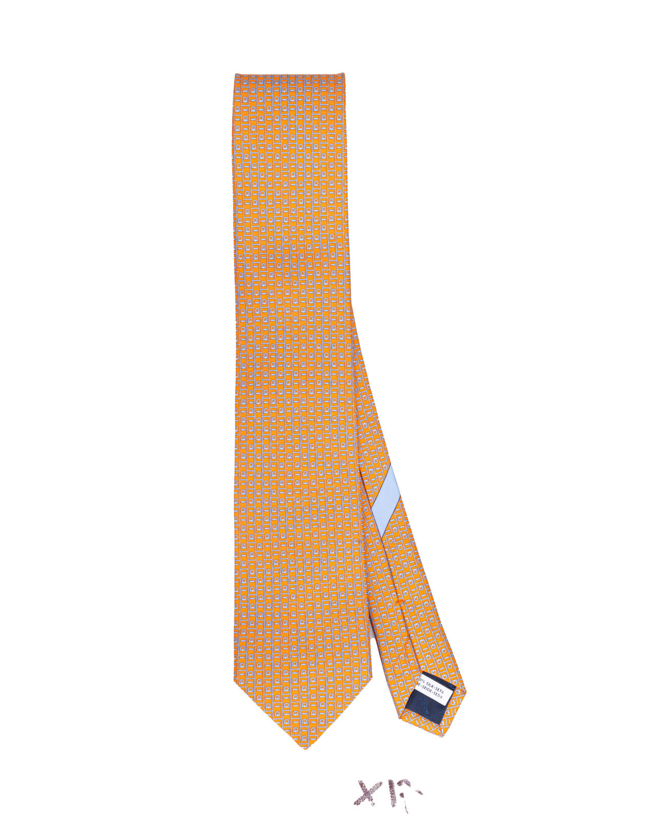 Shop Ferragamo Salvatore  Ties In Arancio/azzurro