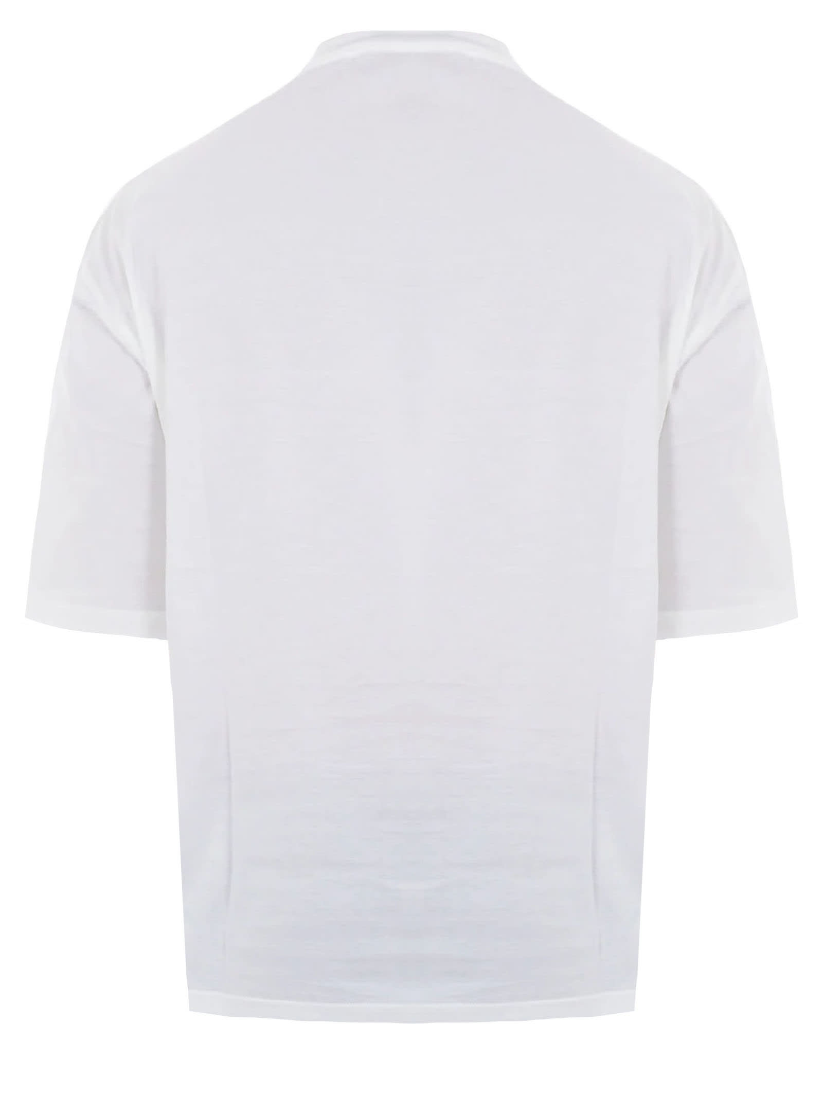 Shop Low Brand White Cotton T-shirt