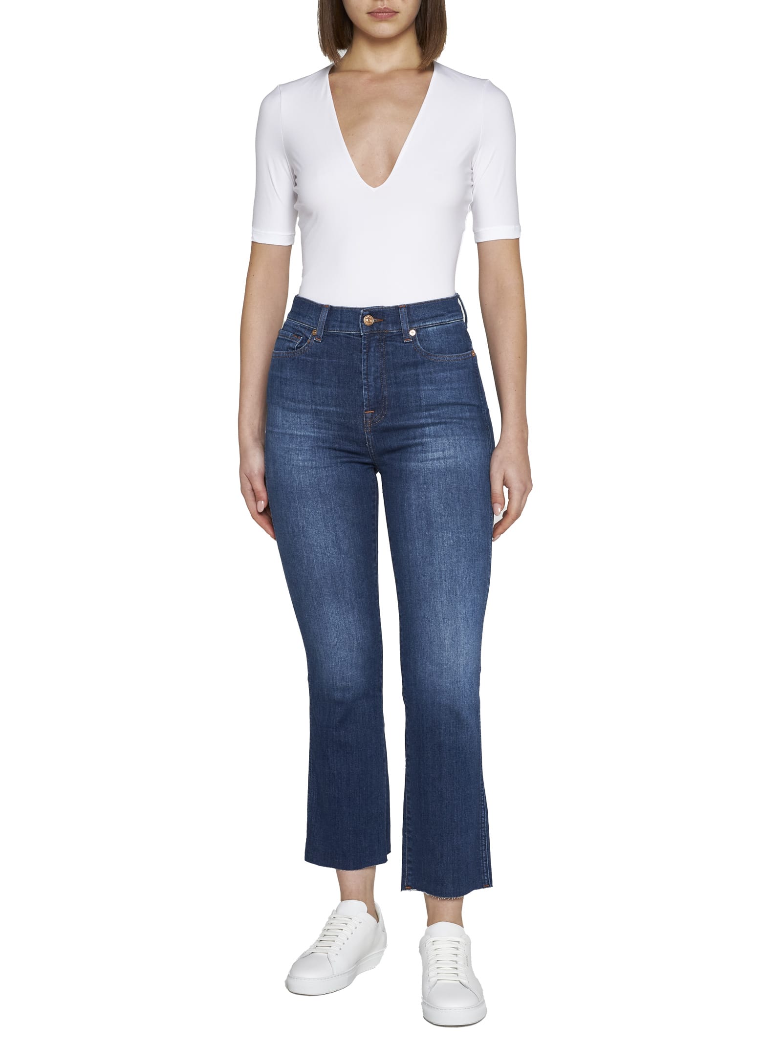 Shop 7 For All Mankind Jeans In Denim Blue