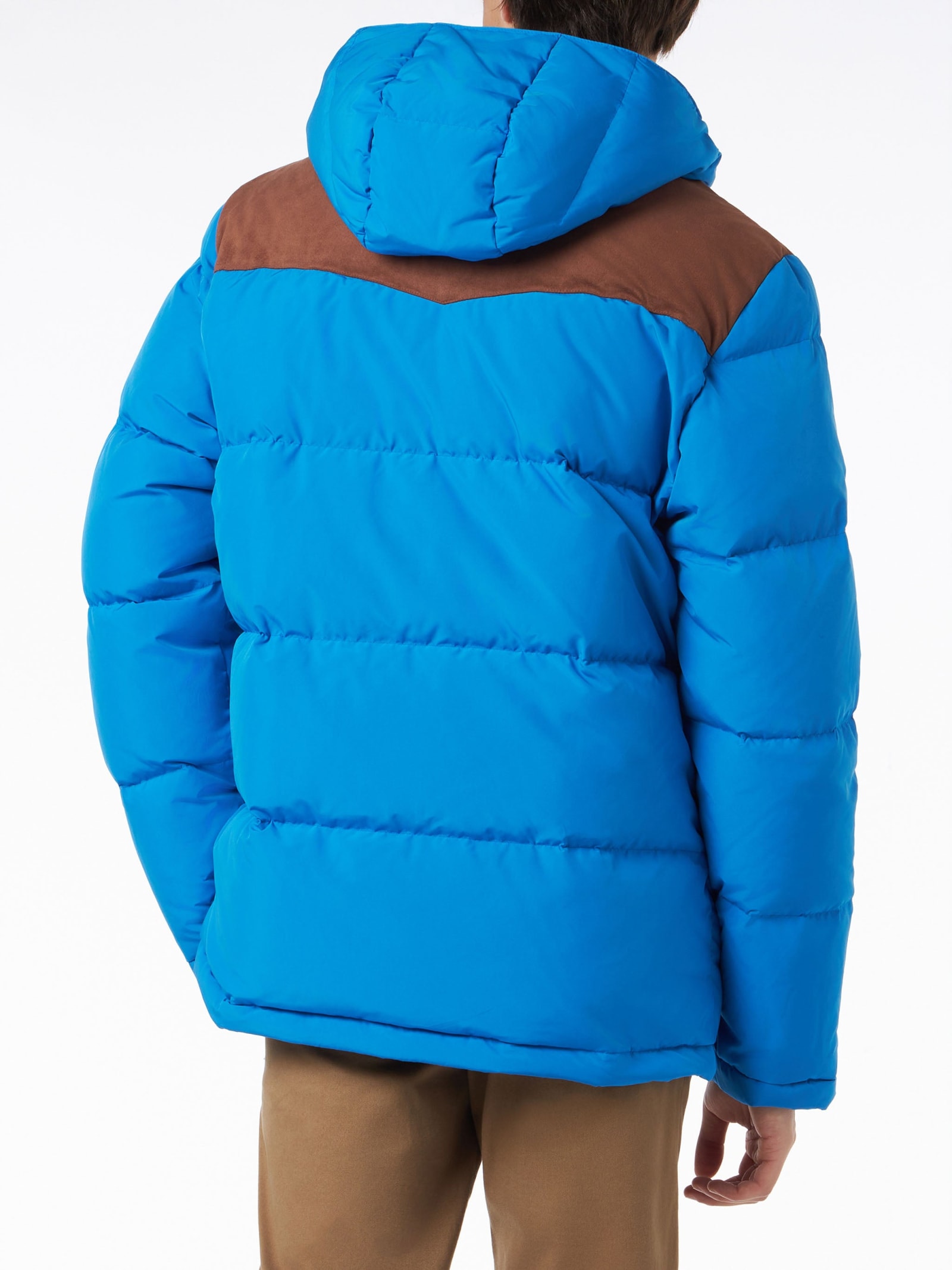 MC2 SAINT BARTH MAN HOODED DOWN BLUETTE JACKET 