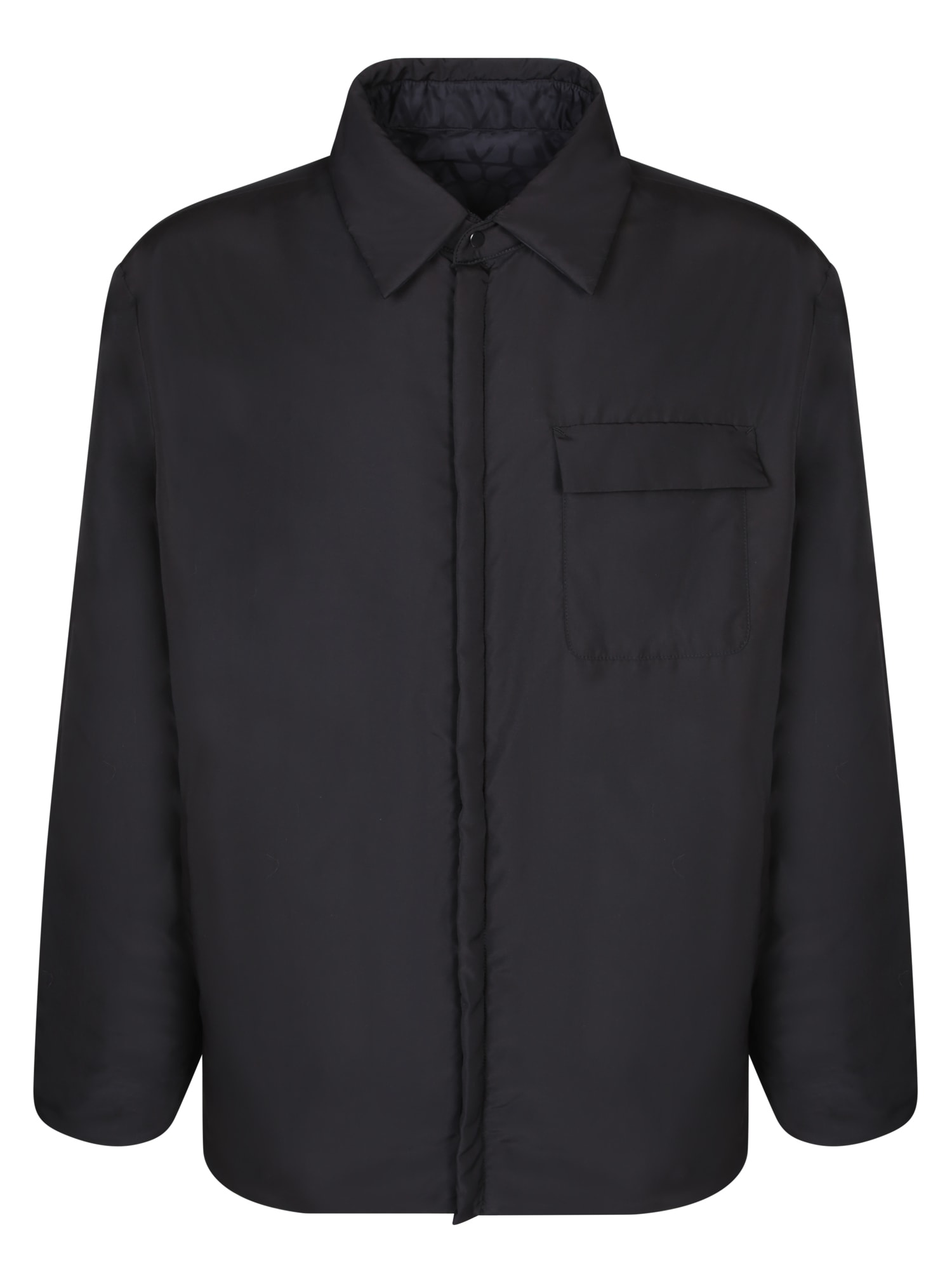 Shop Valentino Toile Iconographe Black Shirt