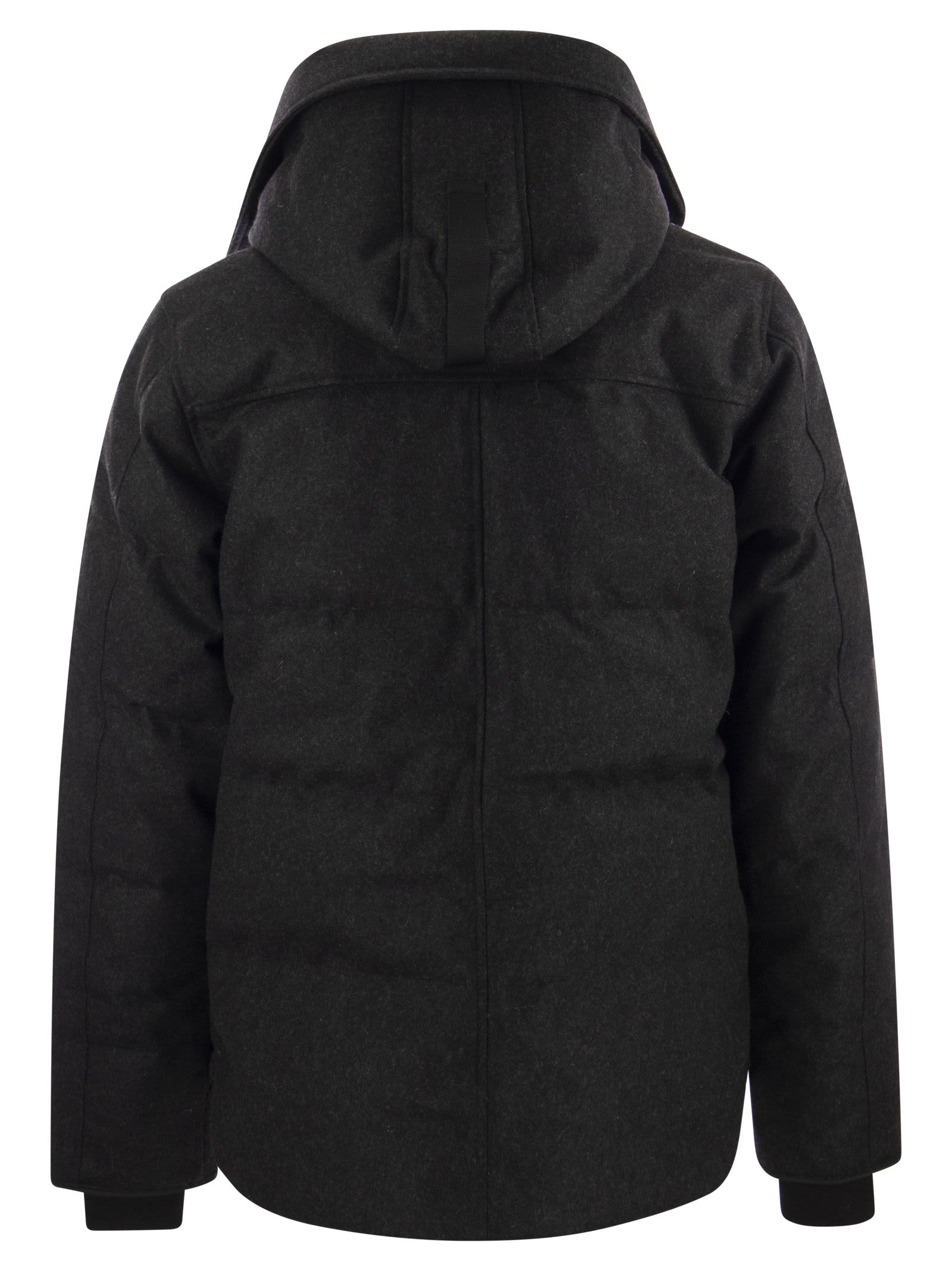 Shop Canada Goose Macmillan - Wool Parka In Grey