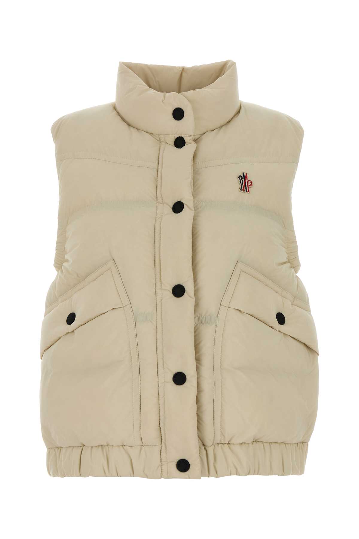 Moncler Grenoble Ivory Nylon Baise Down Jacket In Neutral