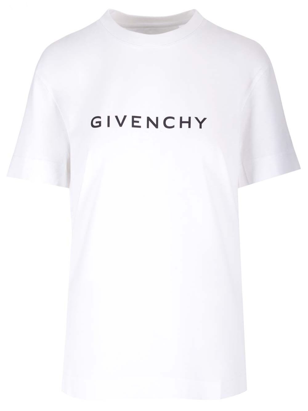 Shop Givenchy Slim  Archetype T-shirt In Bianco