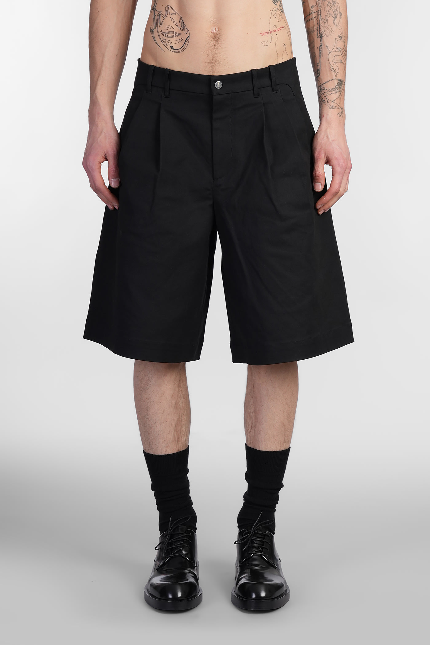J.L-A.L J. L-A. L Static Short Shorts In Black Cotton