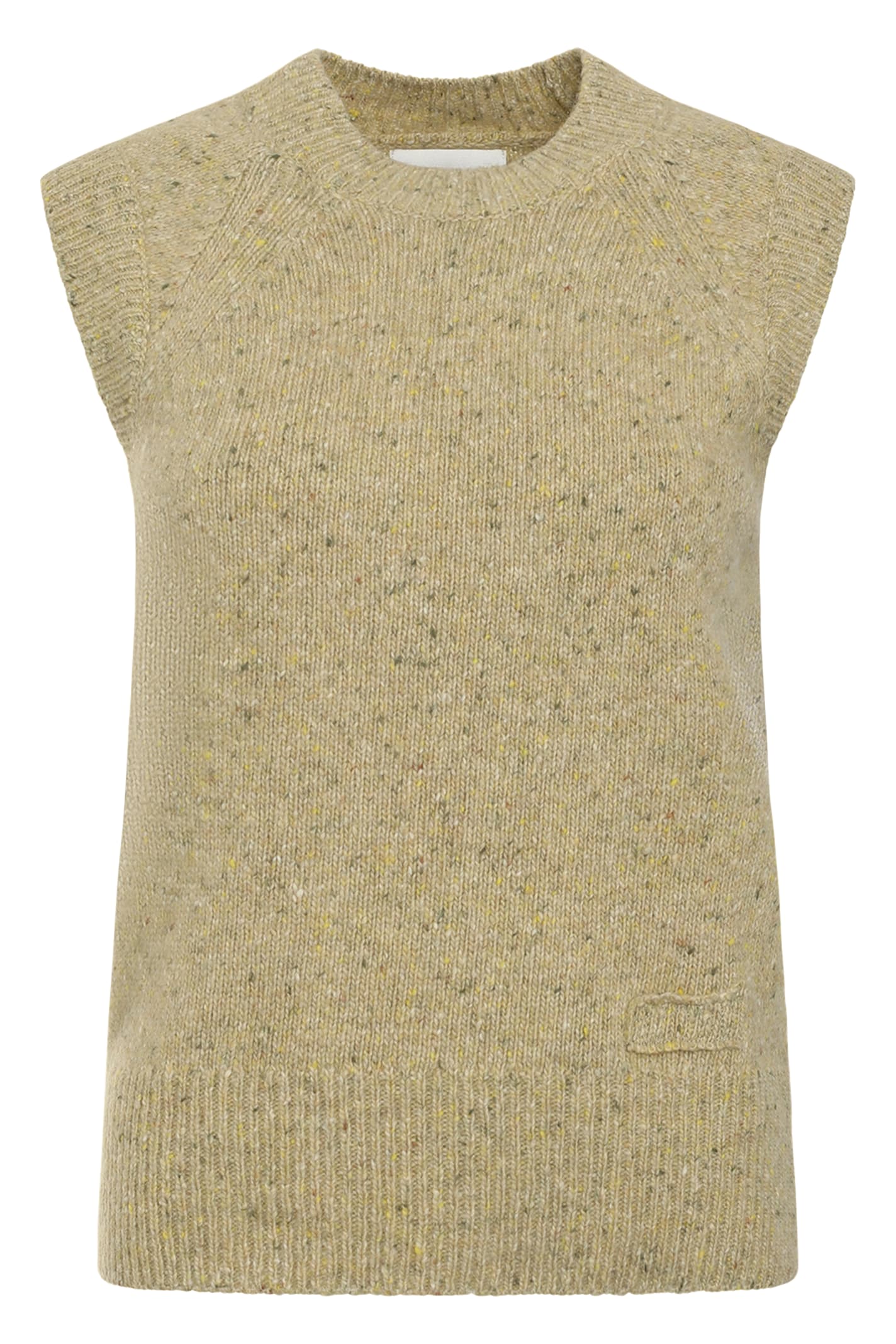 Ami Alexandre Mattiussi Knit Crew Neck Wool Vest