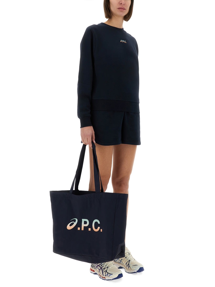 Asics Stone Sweatshirt In Blue