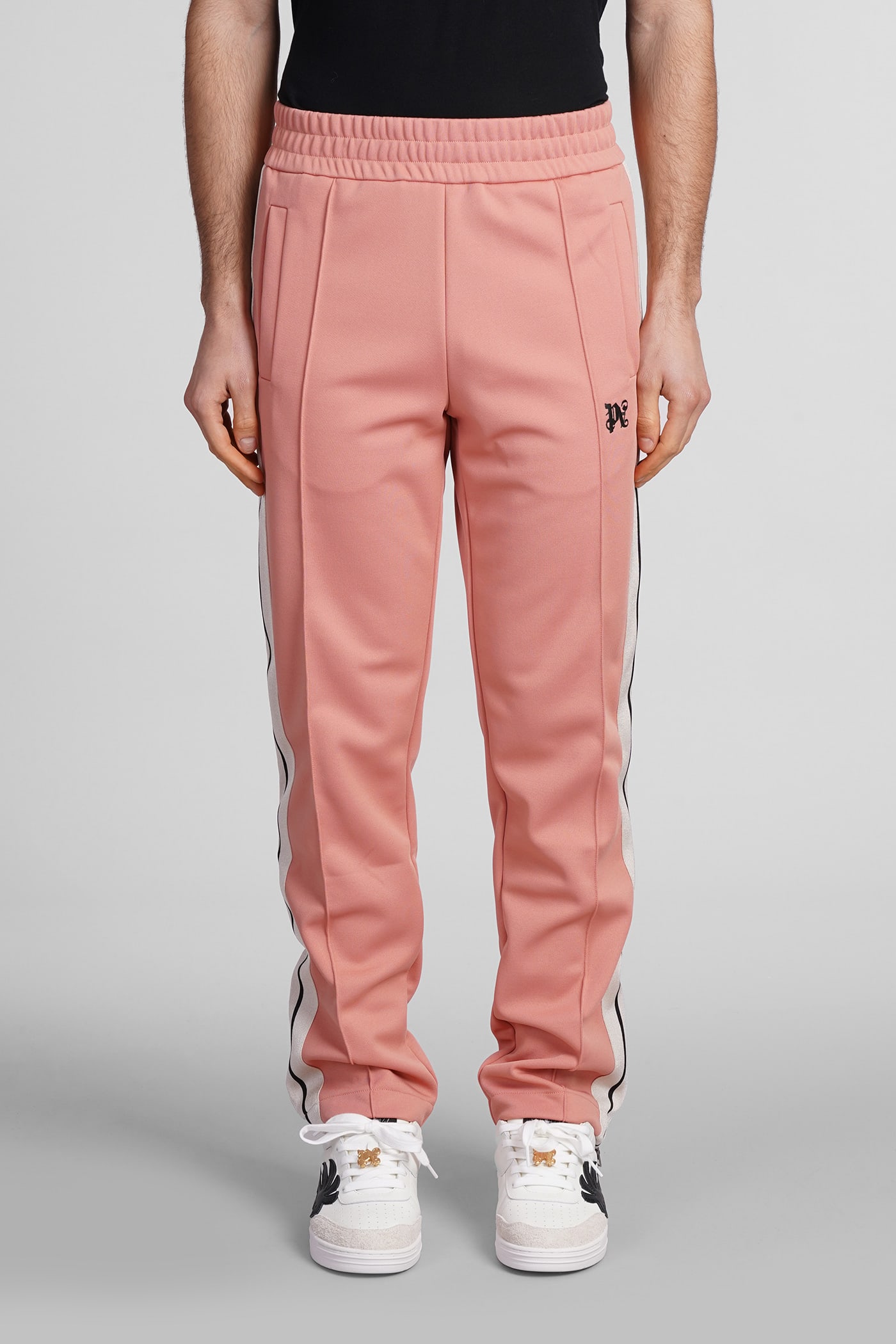 Palm Angels Pants In Rose-pink Polyester