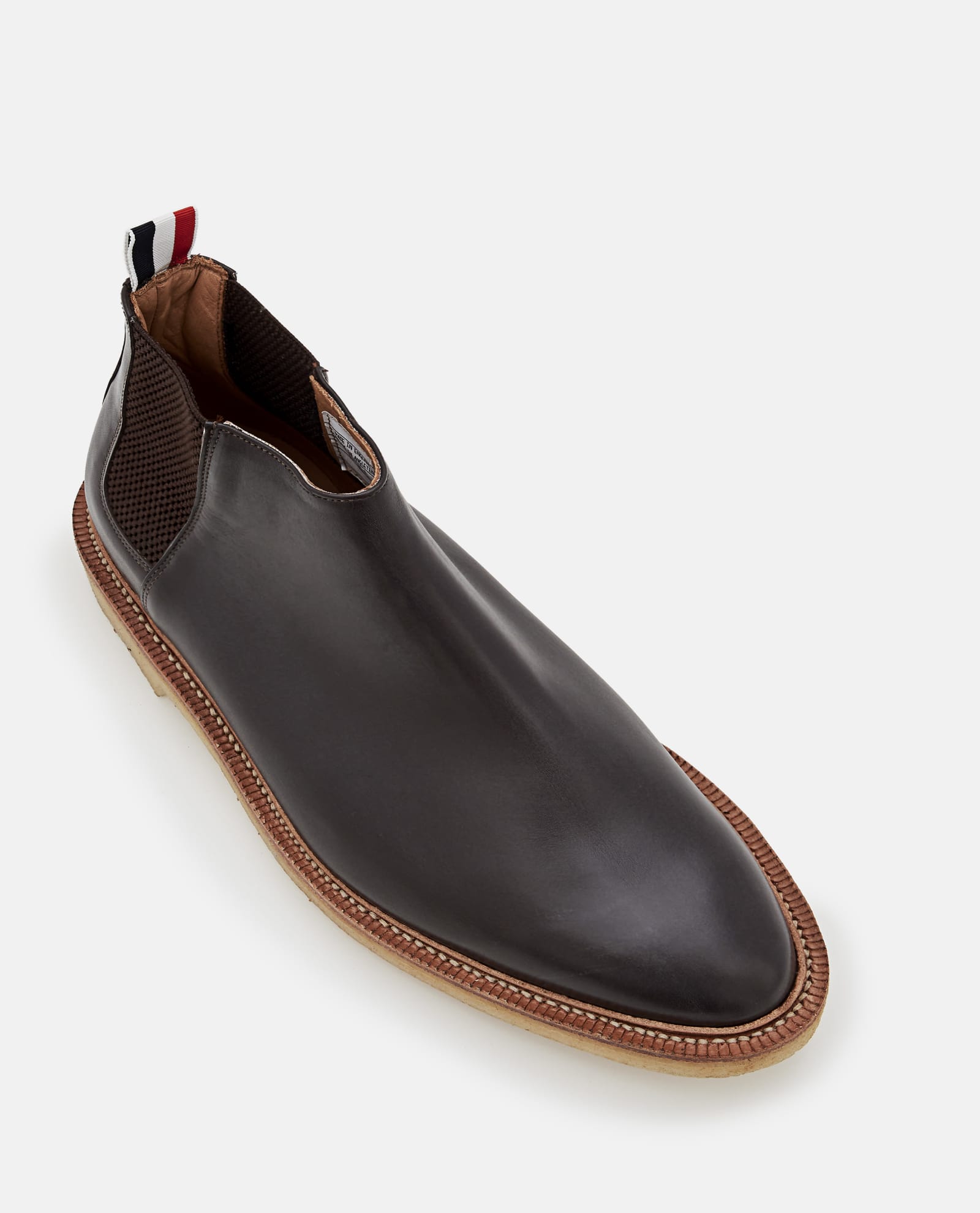 Shop Thom Browne Chelsea Boot In Brown