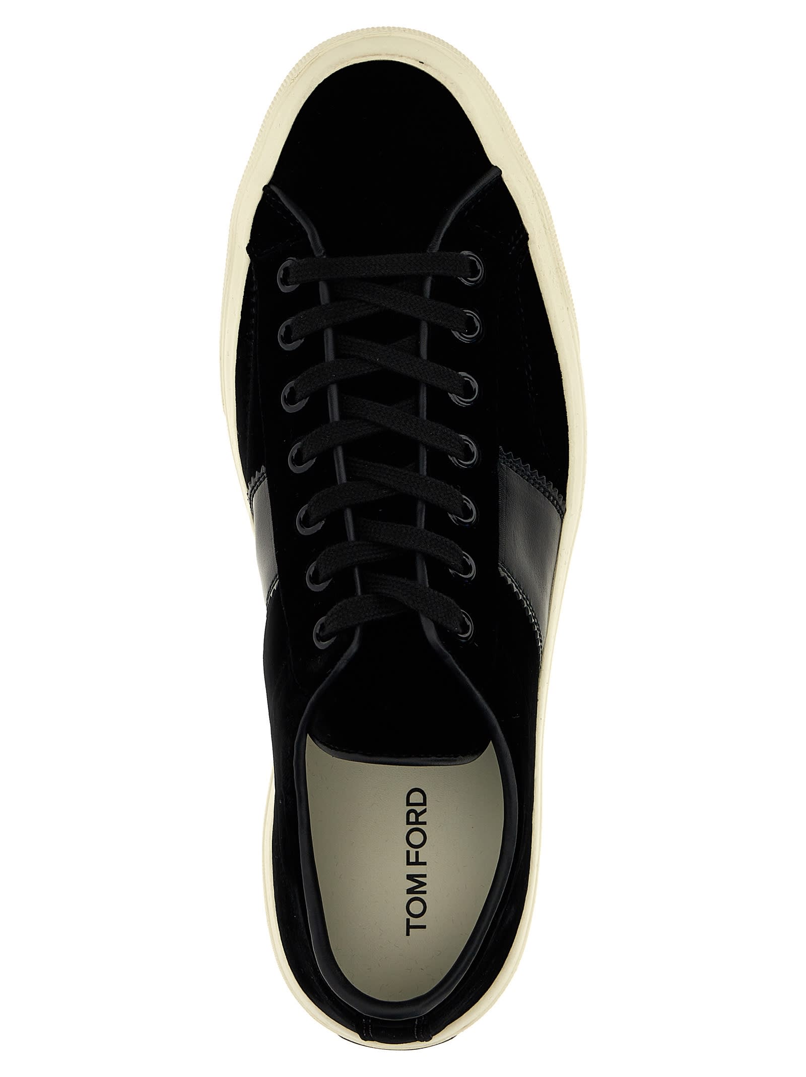 Shop Tom Ford Cambridge Sneakers In Black