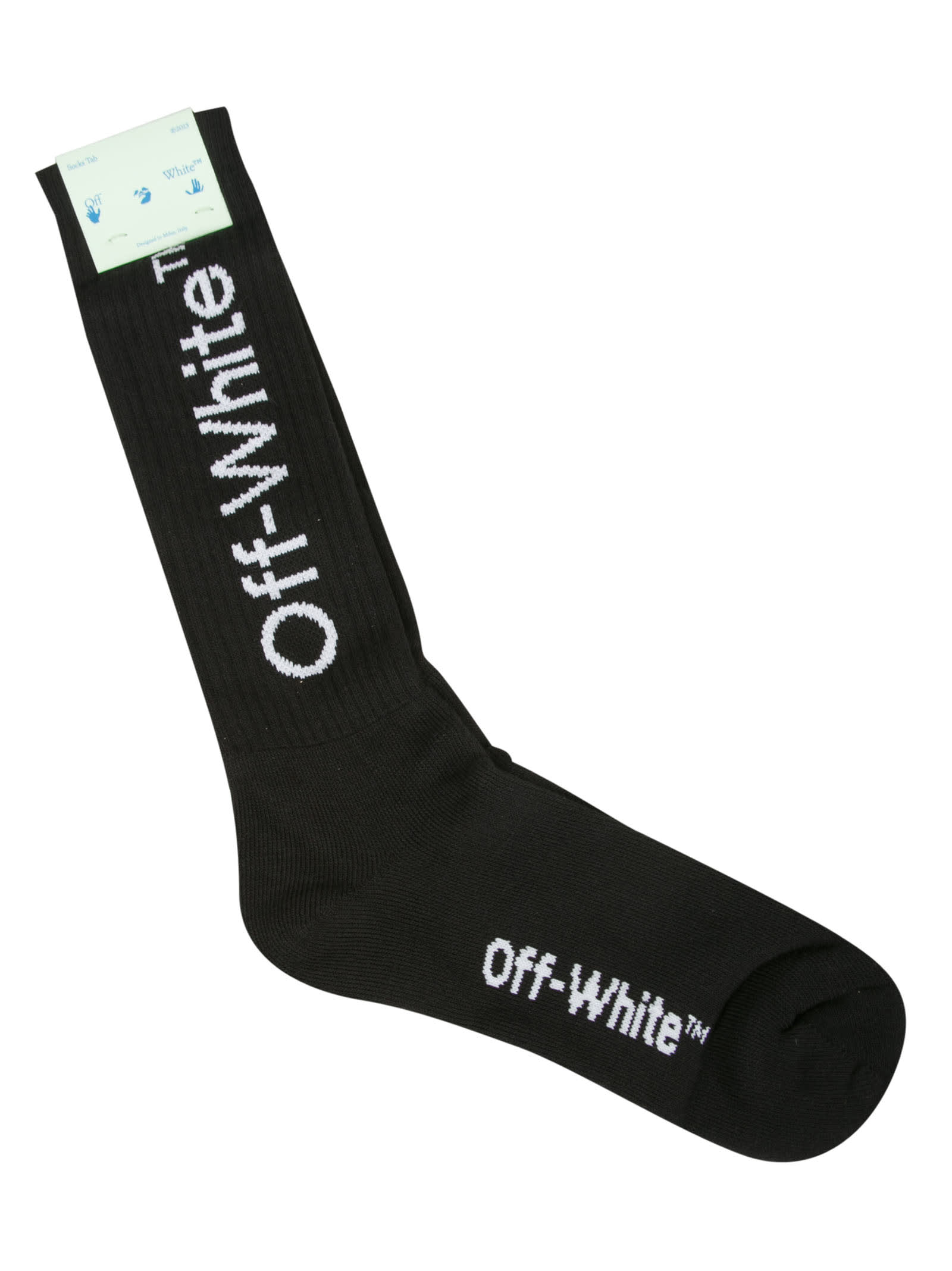 Off-White Diag Helvetica Long Socks